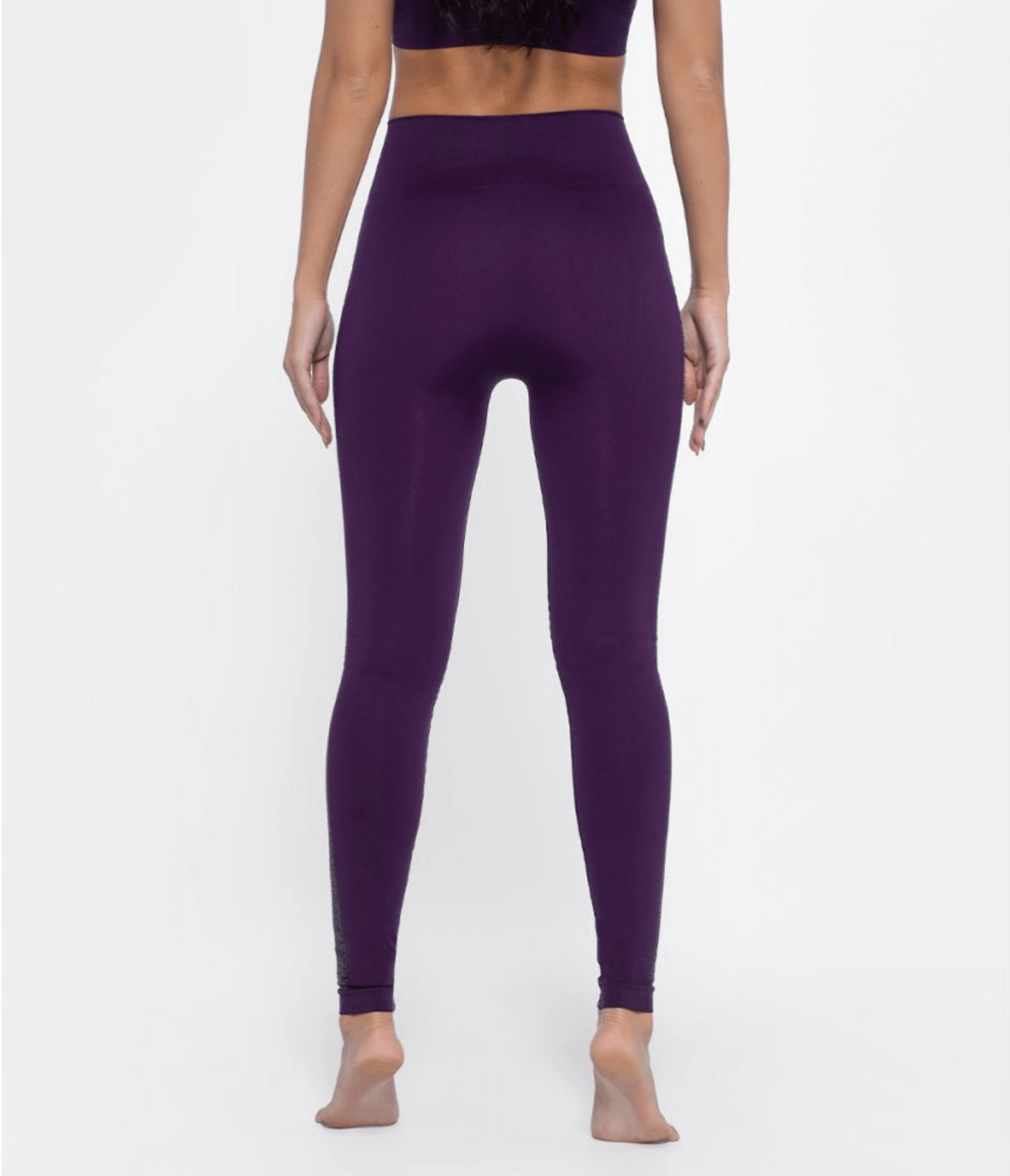 LEGGINGS VARNISH TUXEDO PURPLE