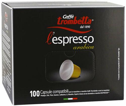 Caffè Trombetta 200 Capsule Arabica Compatibili Nespresso ® + 10 Piu' Crema