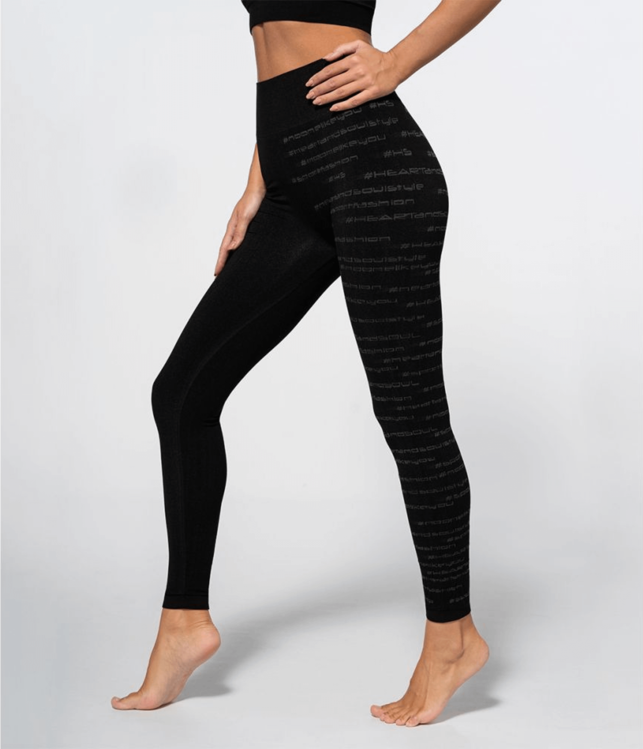 LEGGINGS HUTTON PERGAMENA BLACK - SEAMLESS