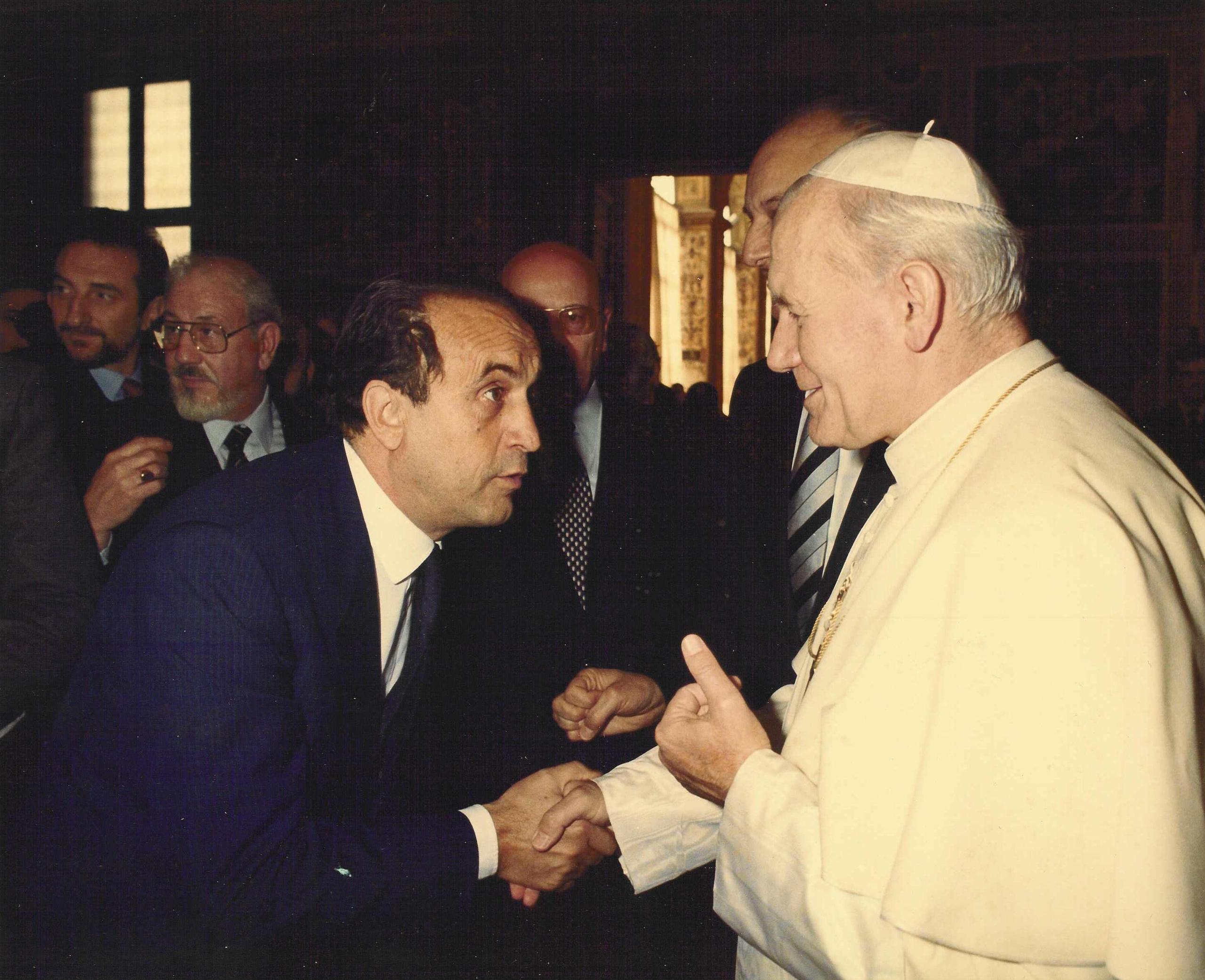 Senatore Giancarlo Ruffino Papa Giovanni Paolo II Wojtyla