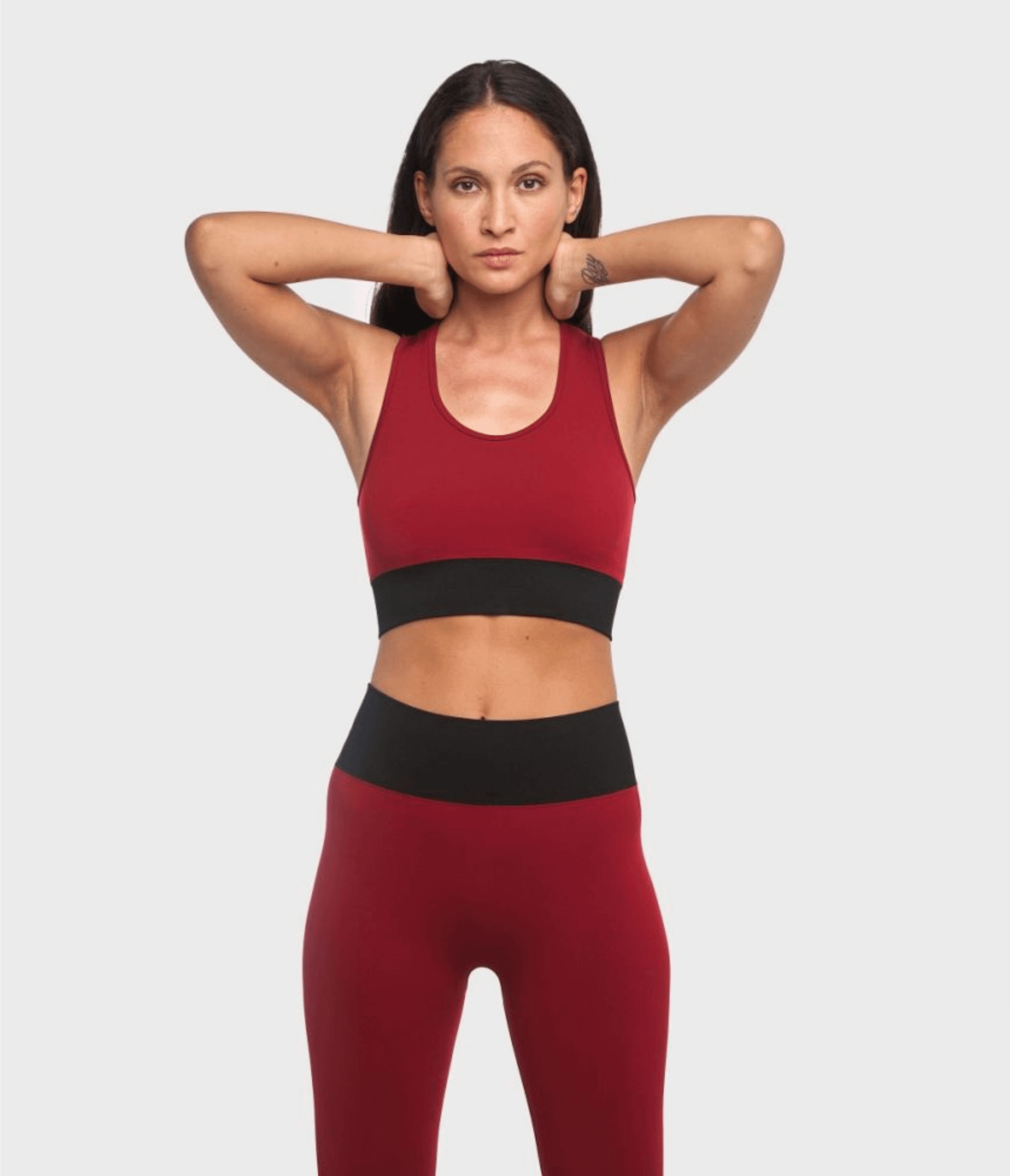 TOP SPORTIVO KAIA - BRB – RHUBARB/BLACK