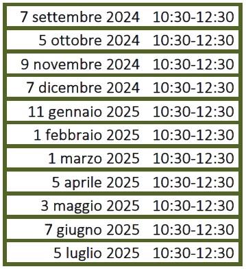 Calendario Sabati