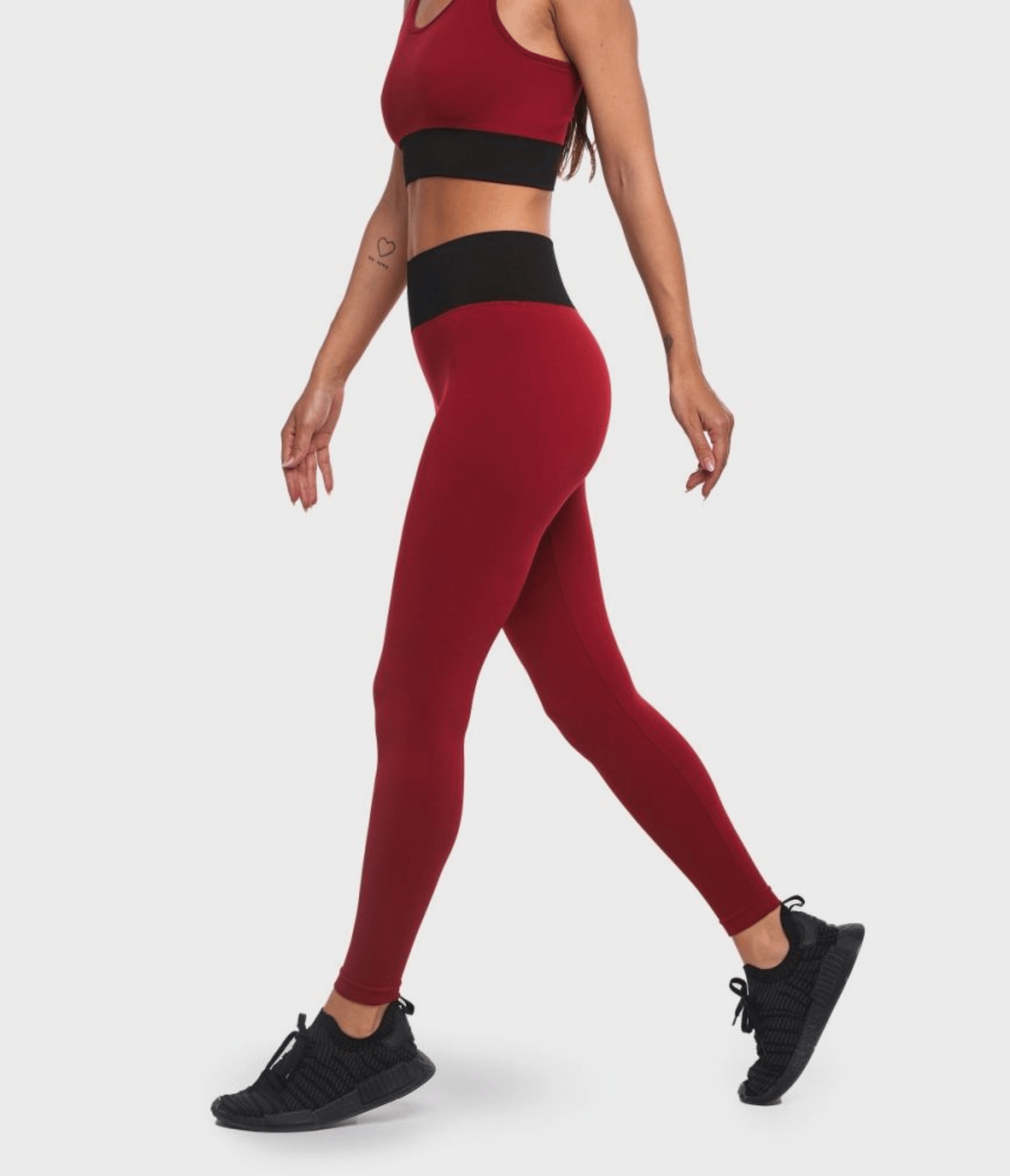 LEGGINGS SPORTIVO RIVINGTON - BRB – RHUBARB/BLACK