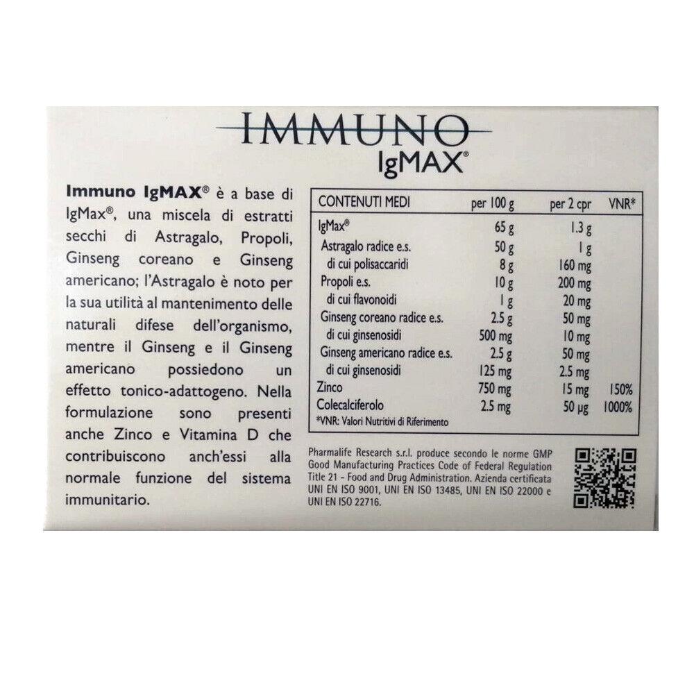 Pharmalife Immuno Igmax Integratore Alimentare - 3 Confezioni da 60 cp cad.