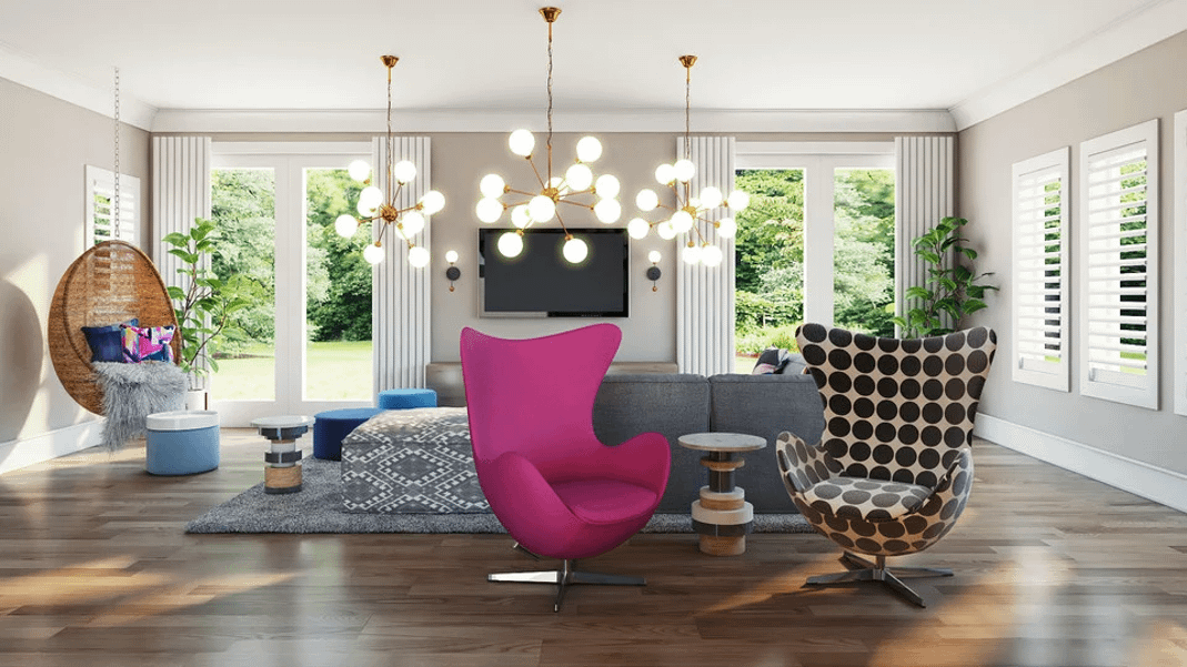 Eclectic Living Room Design 