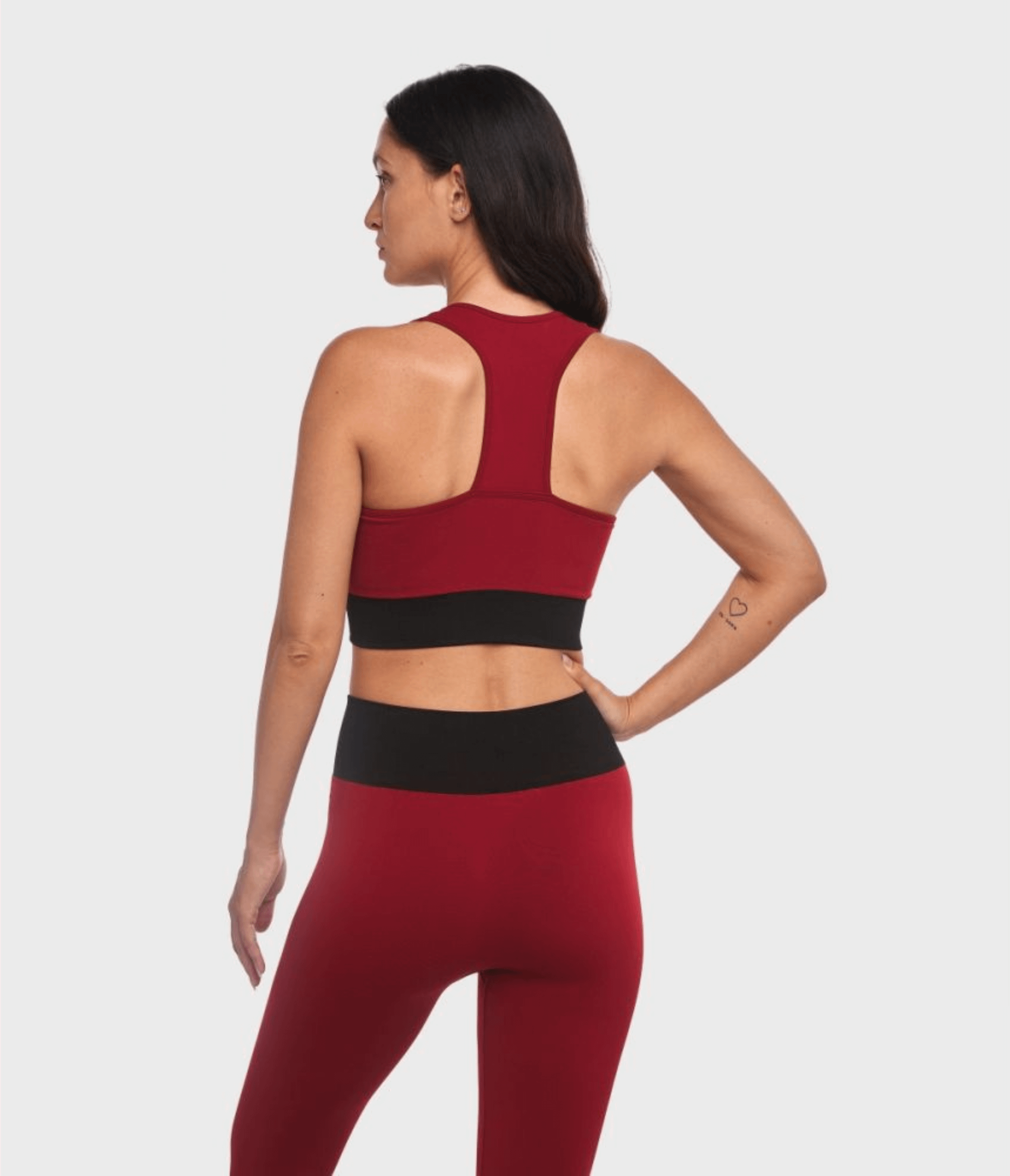 TOP SPORTIVO KAIA - BRB – RHUBARB/BLACK