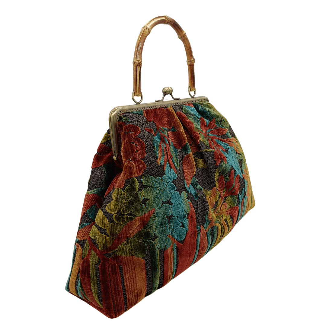 Borsa in Velluto Jacquard