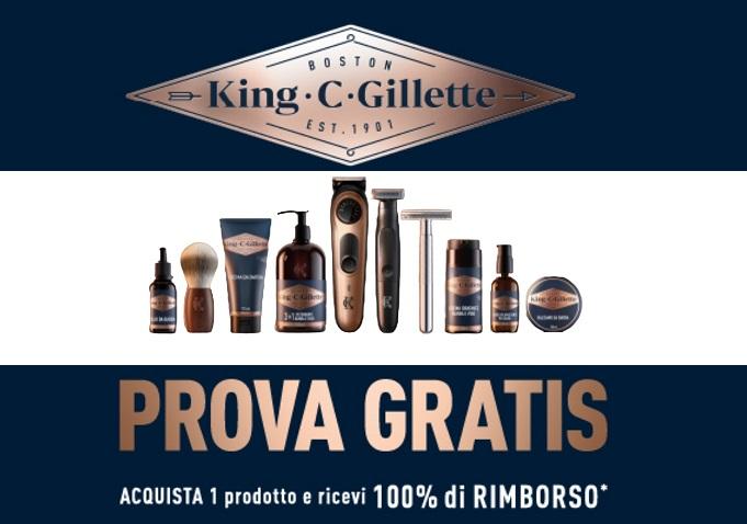 Spendi e Riprendi Gillette king “KING C PROVA GRATIS”