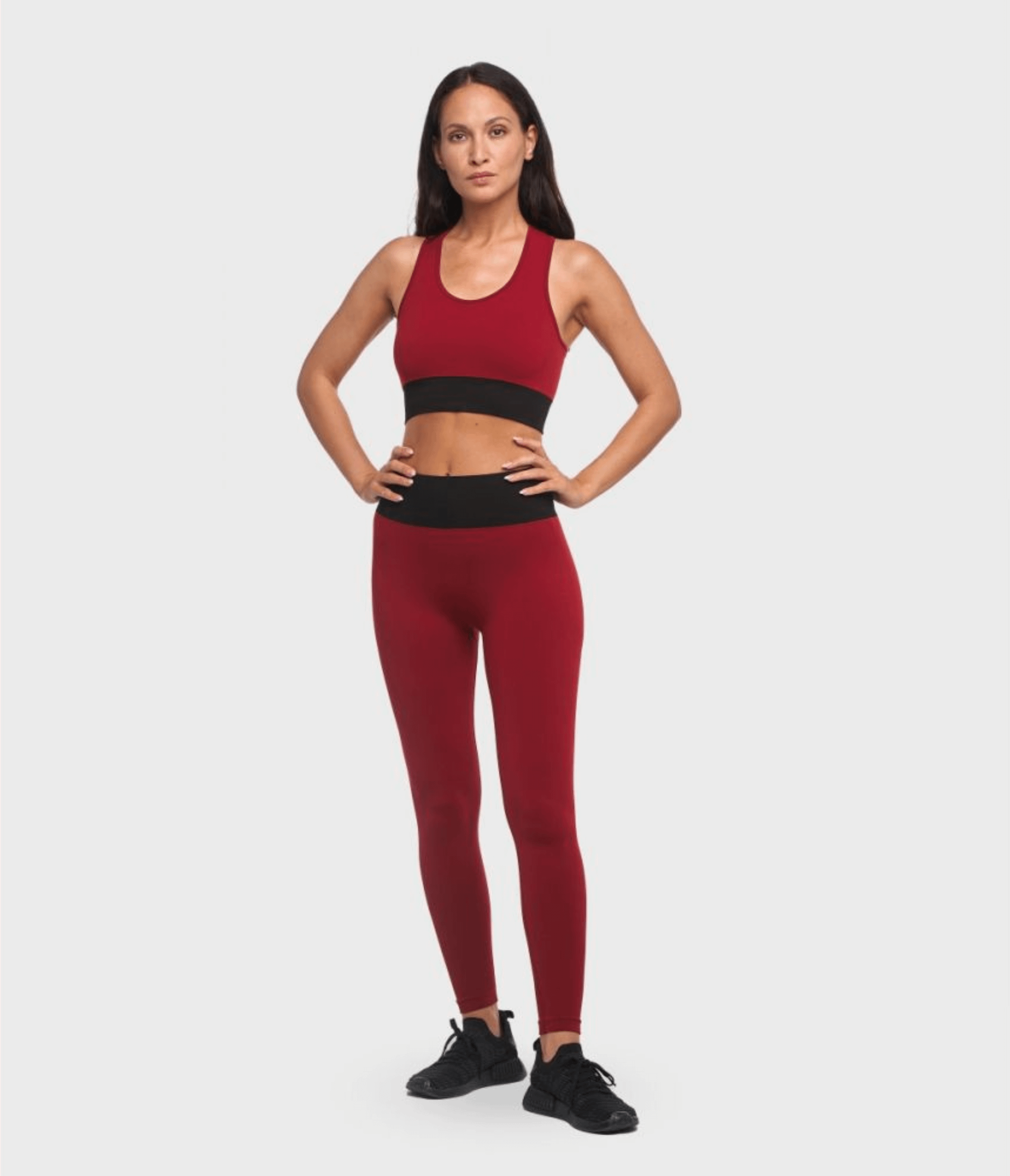 LEGGINGS SPORTIVO RIVINGTON - BRB – RHUBARB/BLACK