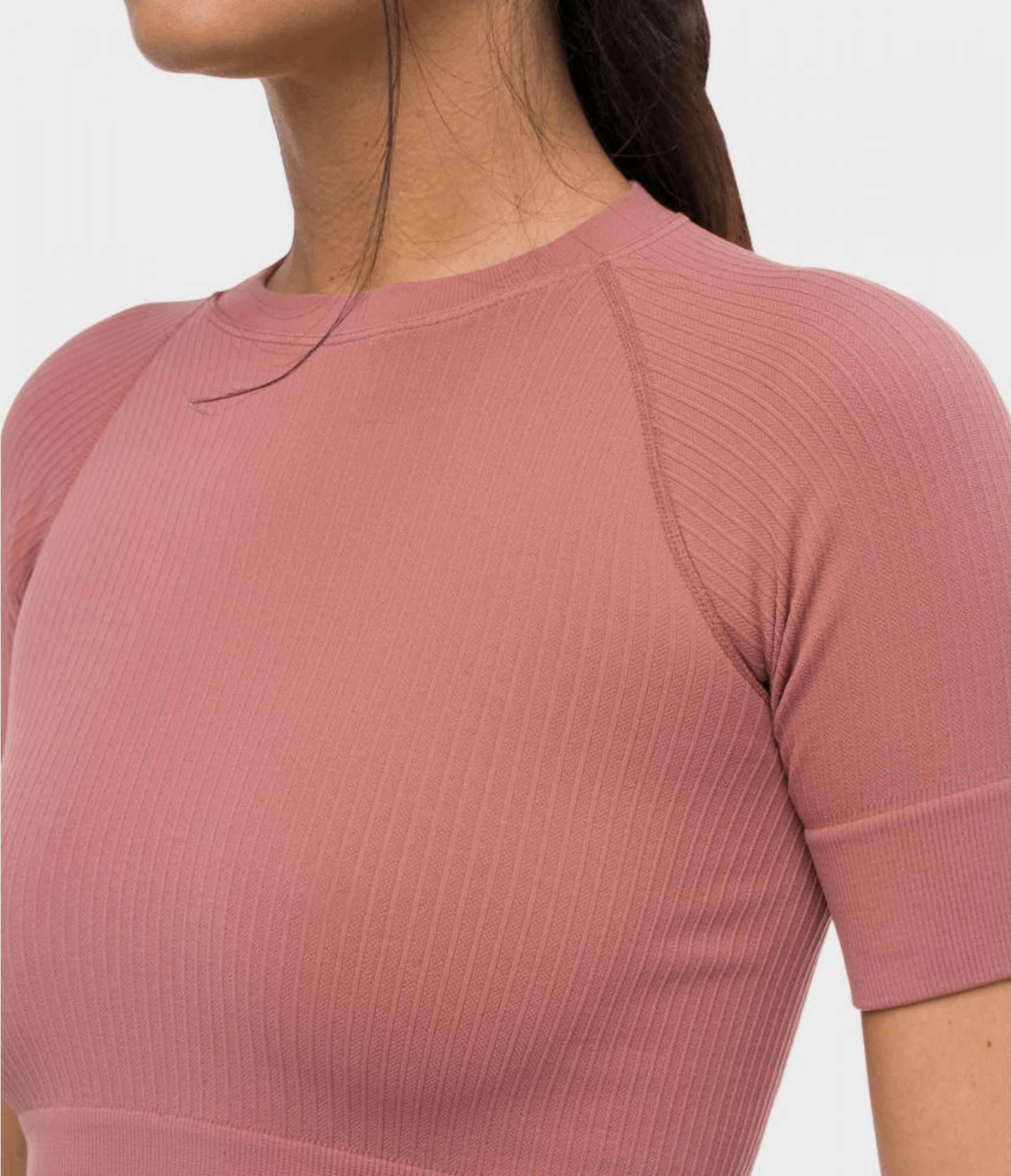 CROP TOP SPORTIVO NORA - INFINITY - DESERT ROSE