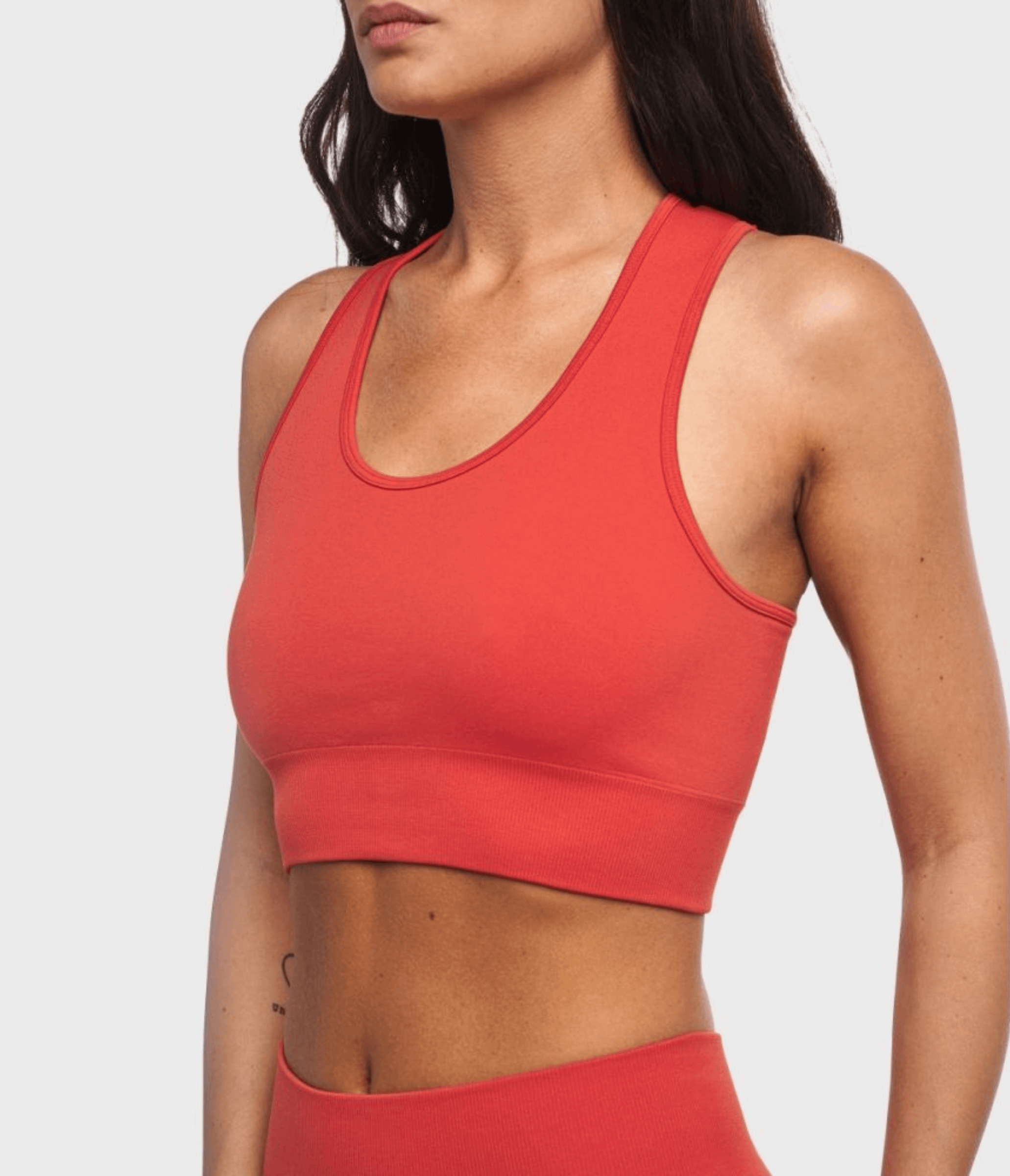 CROP TOP SPORTIVO KAIA ONE BLOCK - CHILI