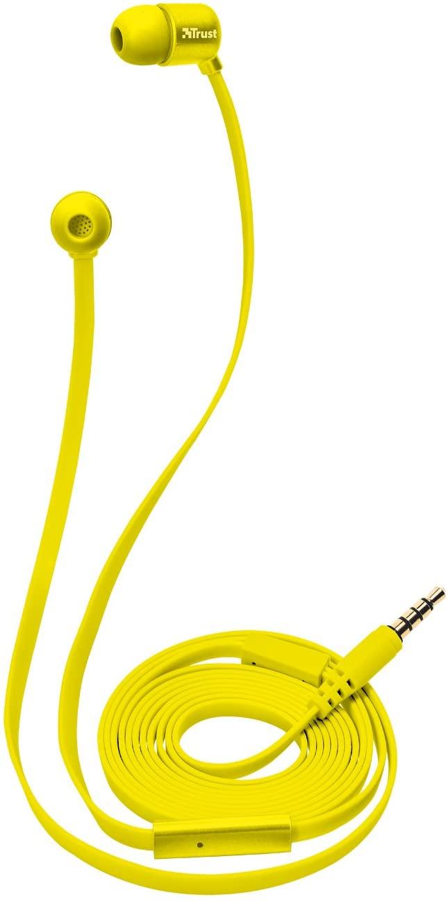 Cuffie in-ear TRUST colore giallo