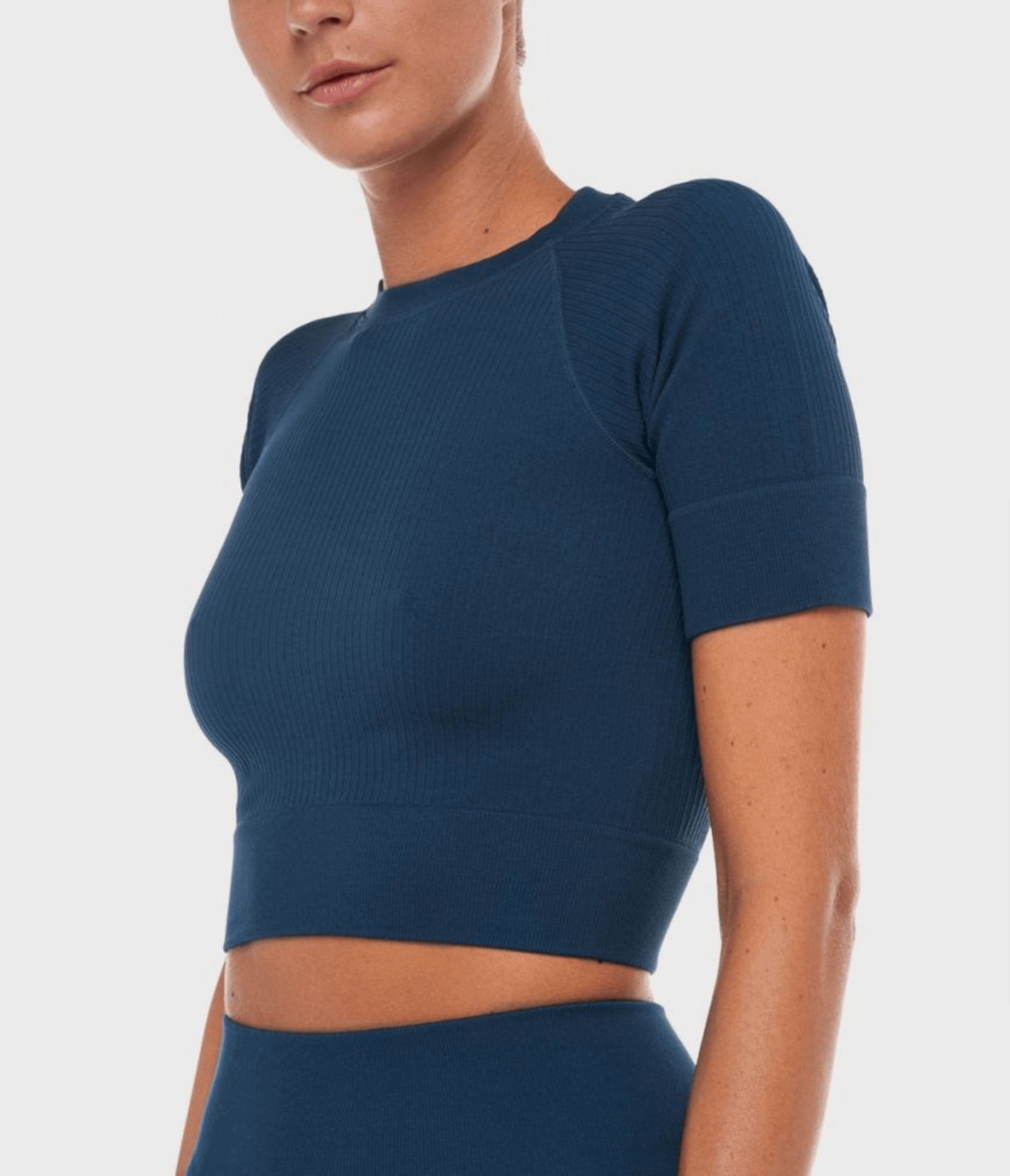 CROP TOP SPORTIVO - INFINITY – SPACE BLUE