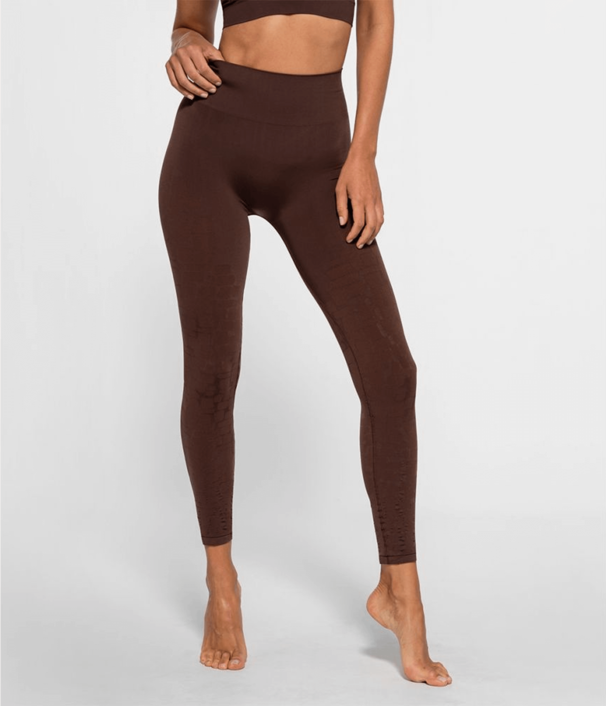 LEGGINGS DAPHNE FLAKES CHOCO - SEAMLESS