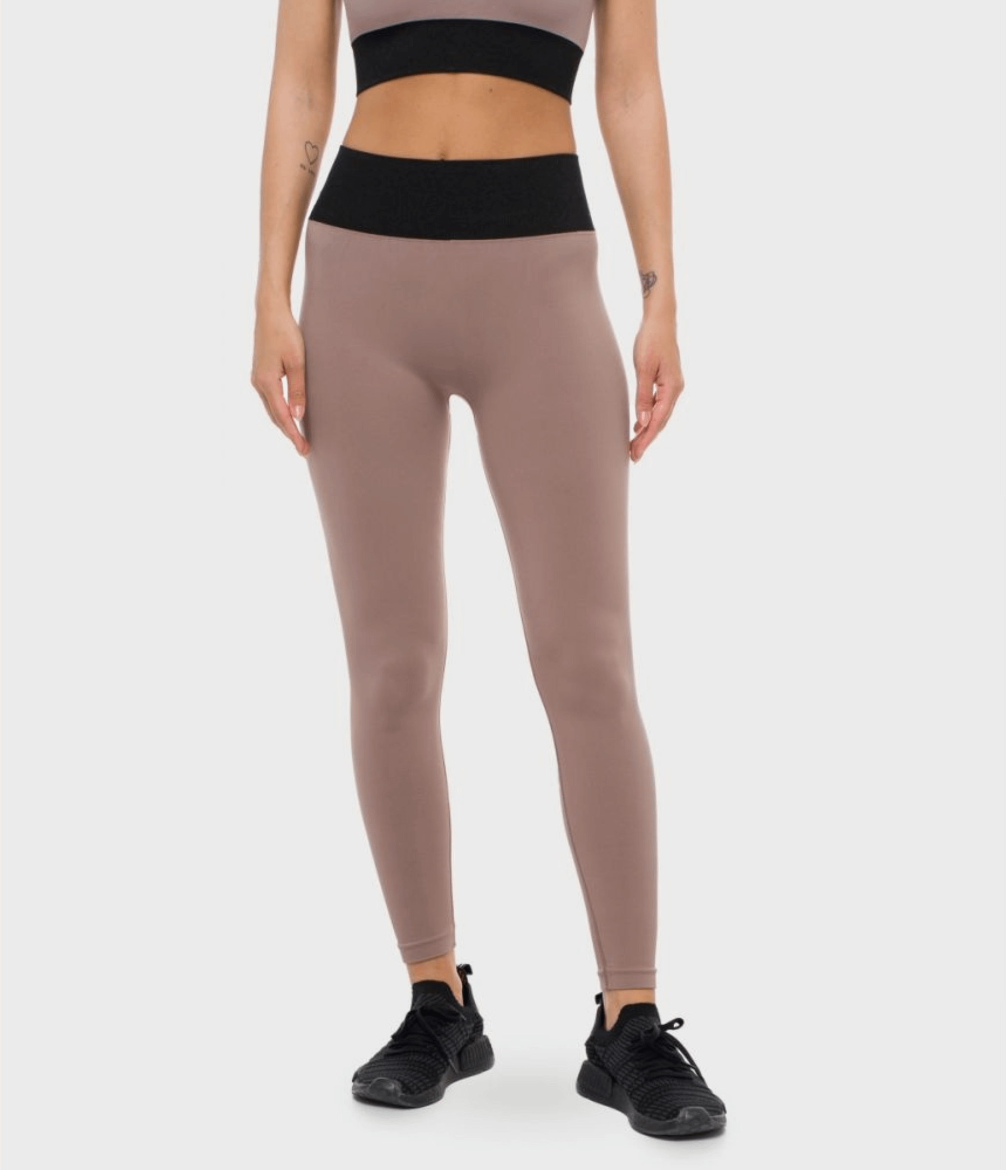 LEGGINGS SPORTIVO RIVINGTON - BRB - DOVE GREY/BLACK