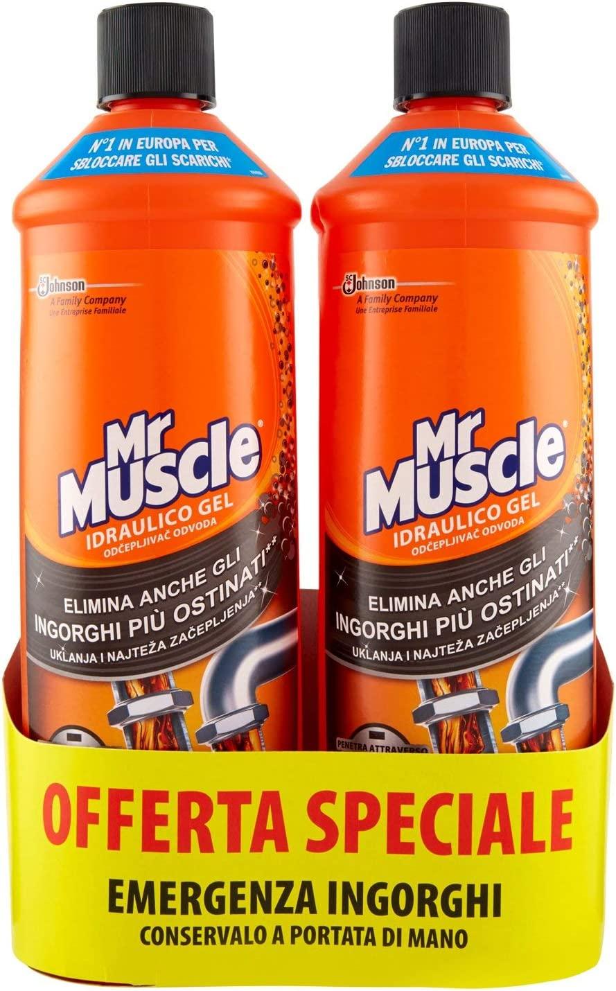 Mr Muscle Idraulico Gel 3 in 1 - Offerta da 2 x 1000 ml