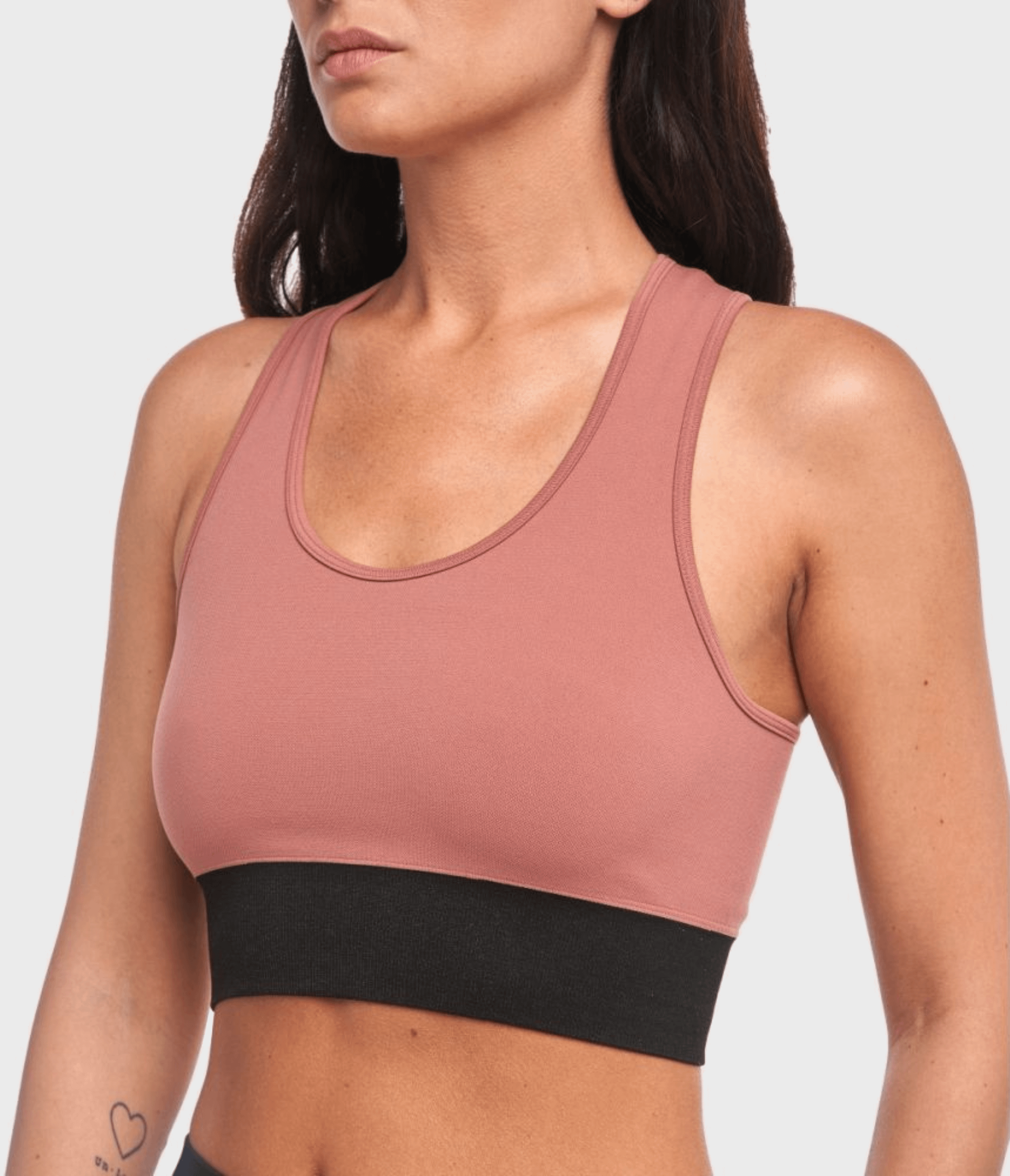 TOP SPORTIVO KAIA - BRB – DESERT ROSE/BLACK