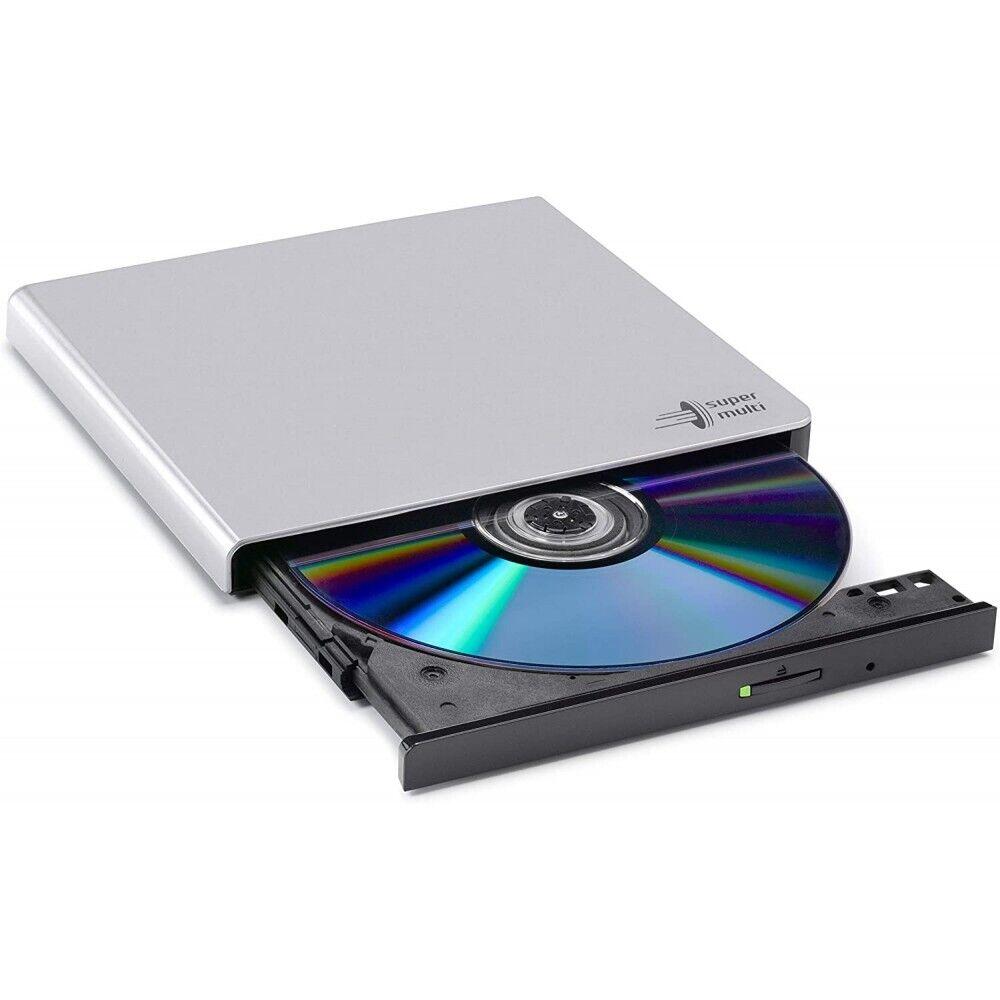 Hitachi-LG Slim Portable DVD-Writer lettore di disco ottico Argento DVD±RW