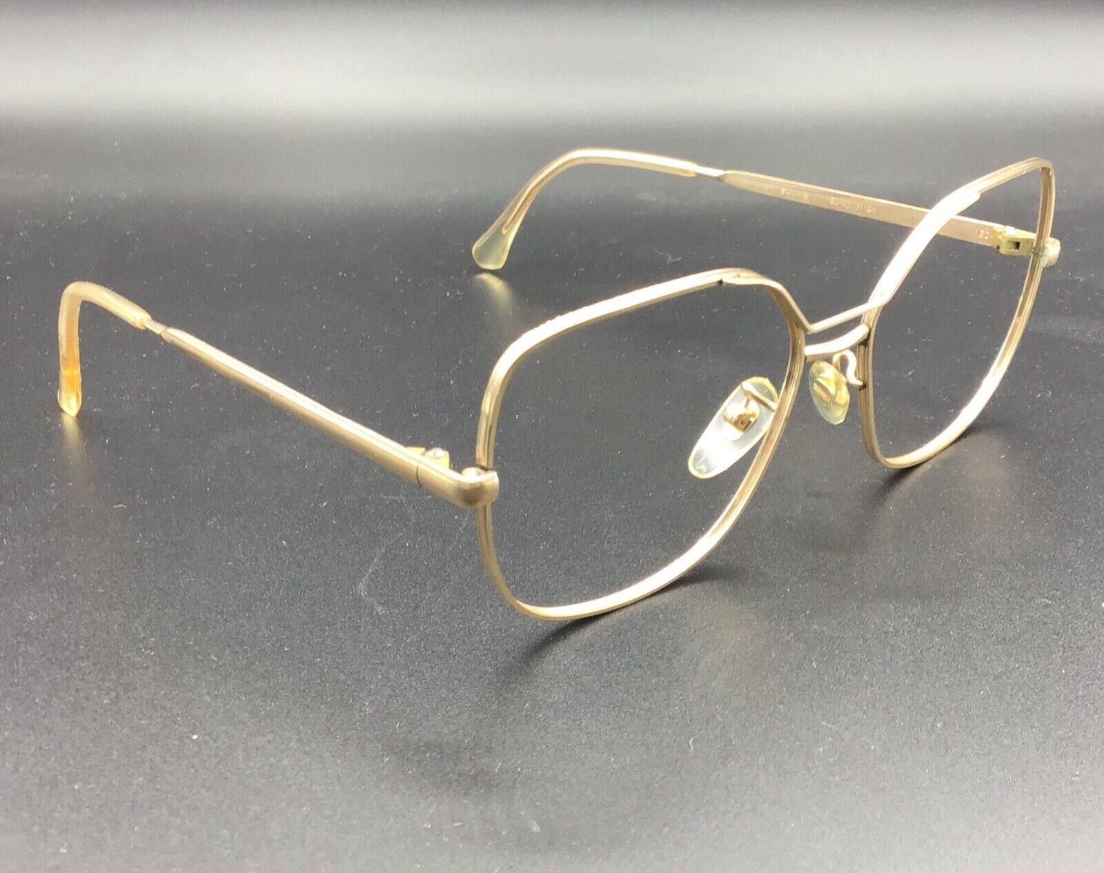 Marcolin occhiale vintage Eyewear frame lunettes gold laminated model 701 GF
