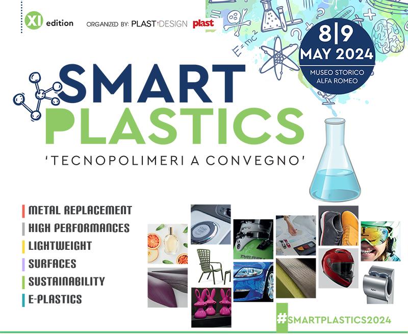 SMART PLASTICS; tecnopolimeri; polimeri; plastica; metal replacement