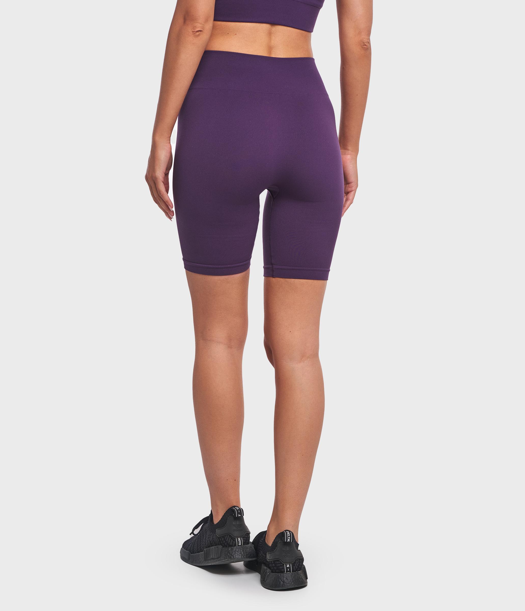 BIKER SHORTS SPORTIVI LEN ONE BLOCK - DARK PURPLE