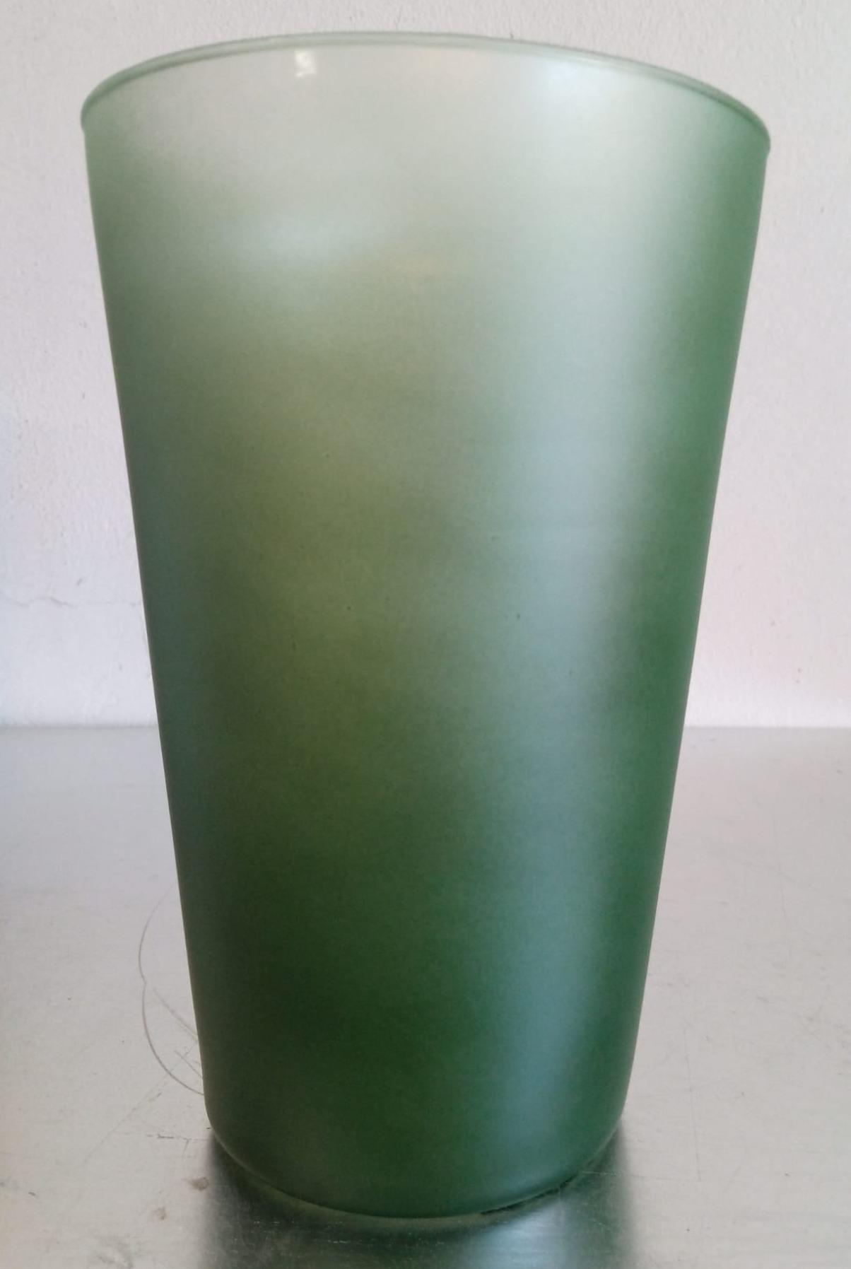 Cachepot Conico in vetro - Verde
