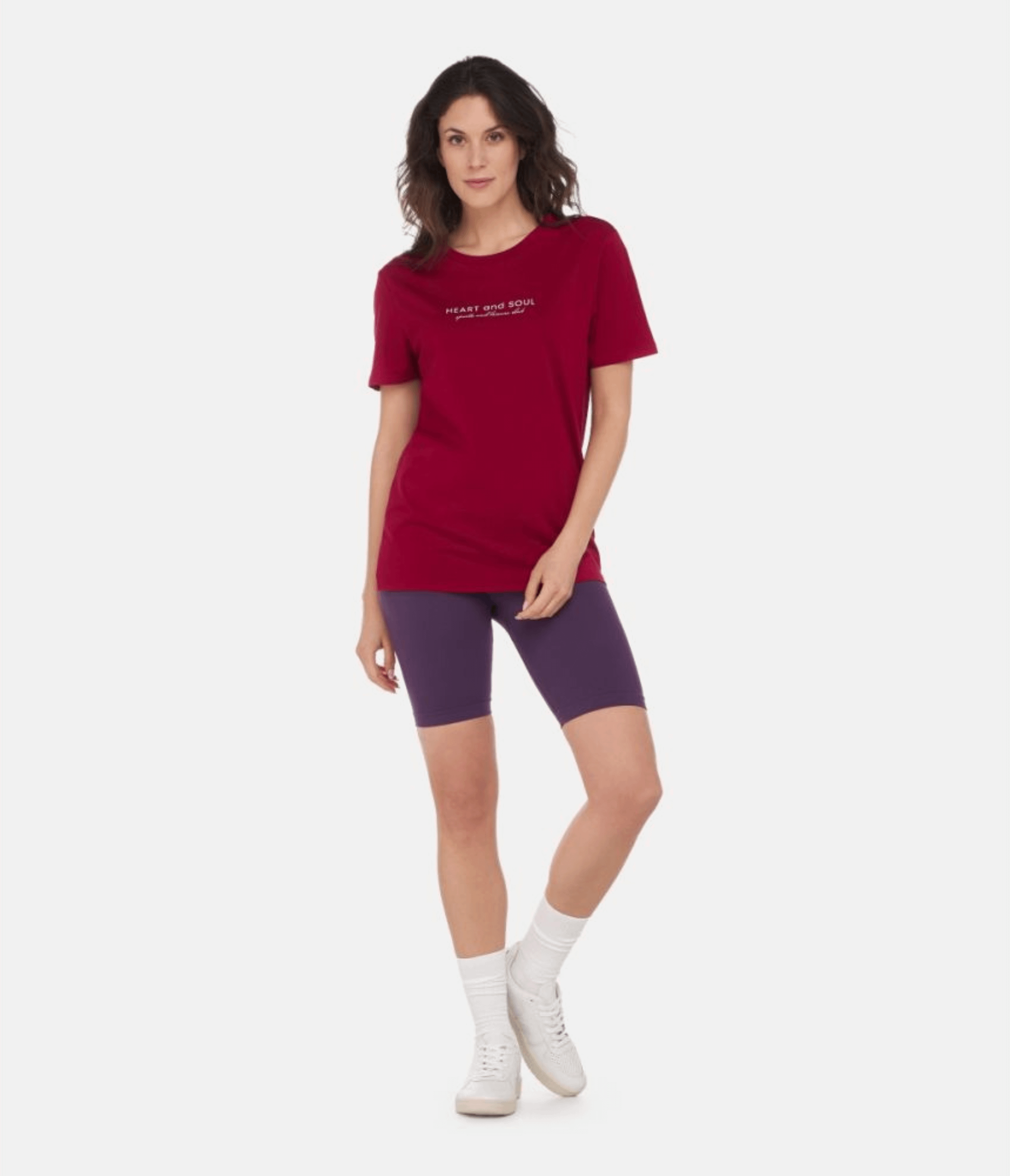 T-SHIRT BROOKLYN – SPORTS AND LEISURE – CHERRY