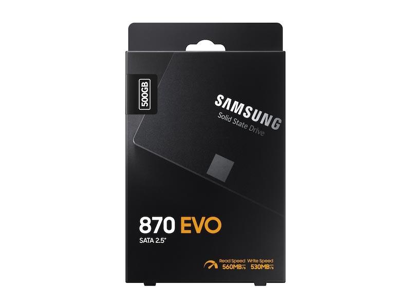 SSD SAMSUNG 500GB 870 EVO 2.5" SATA3 Read:560MB/s-Write:530MB/s MZ-77E500B/EU
