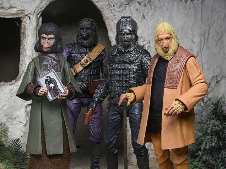 Neca PLANET OF THE APES Legacy ACTION FIGURE x4 SET