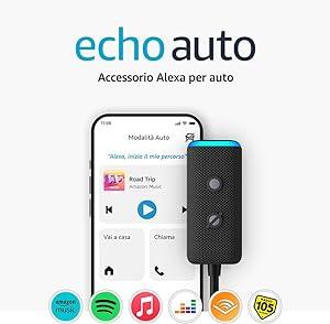 Echo Auto (2ª gen.) | Porta Alexa in auto con te