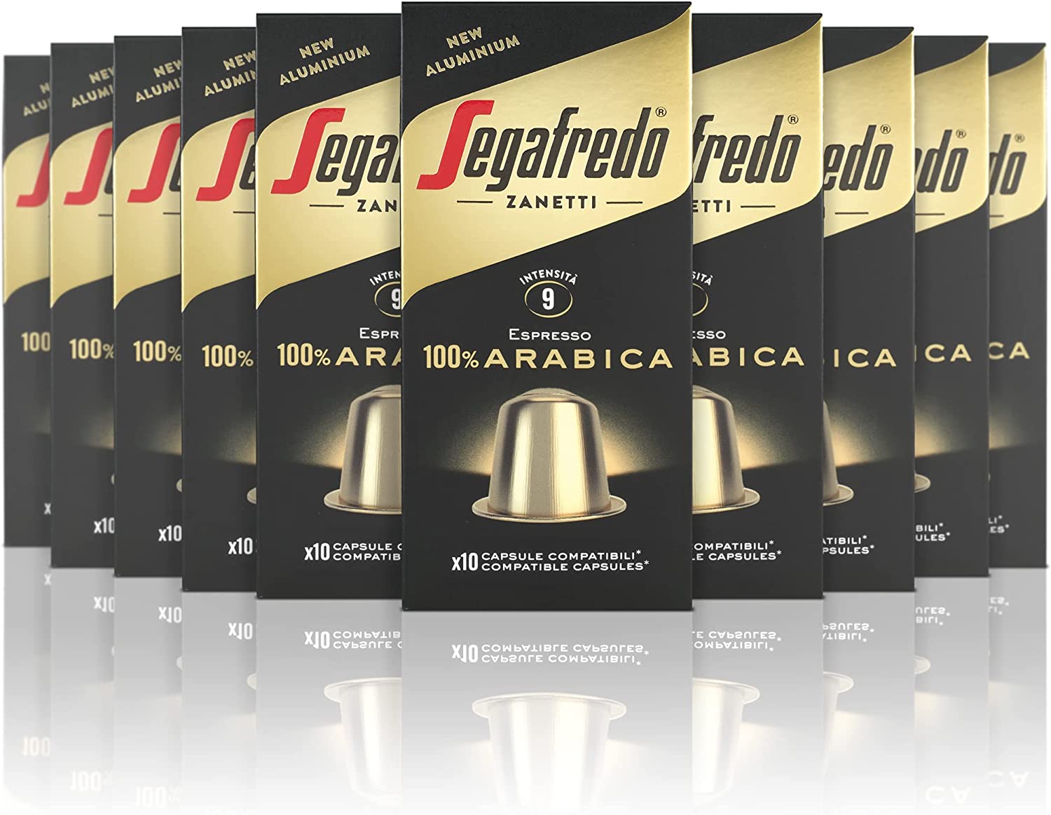Segafredo Zanetti 100 Capsule in Alluminio compatibili con Nespresso®  Caffè 100% Arabica