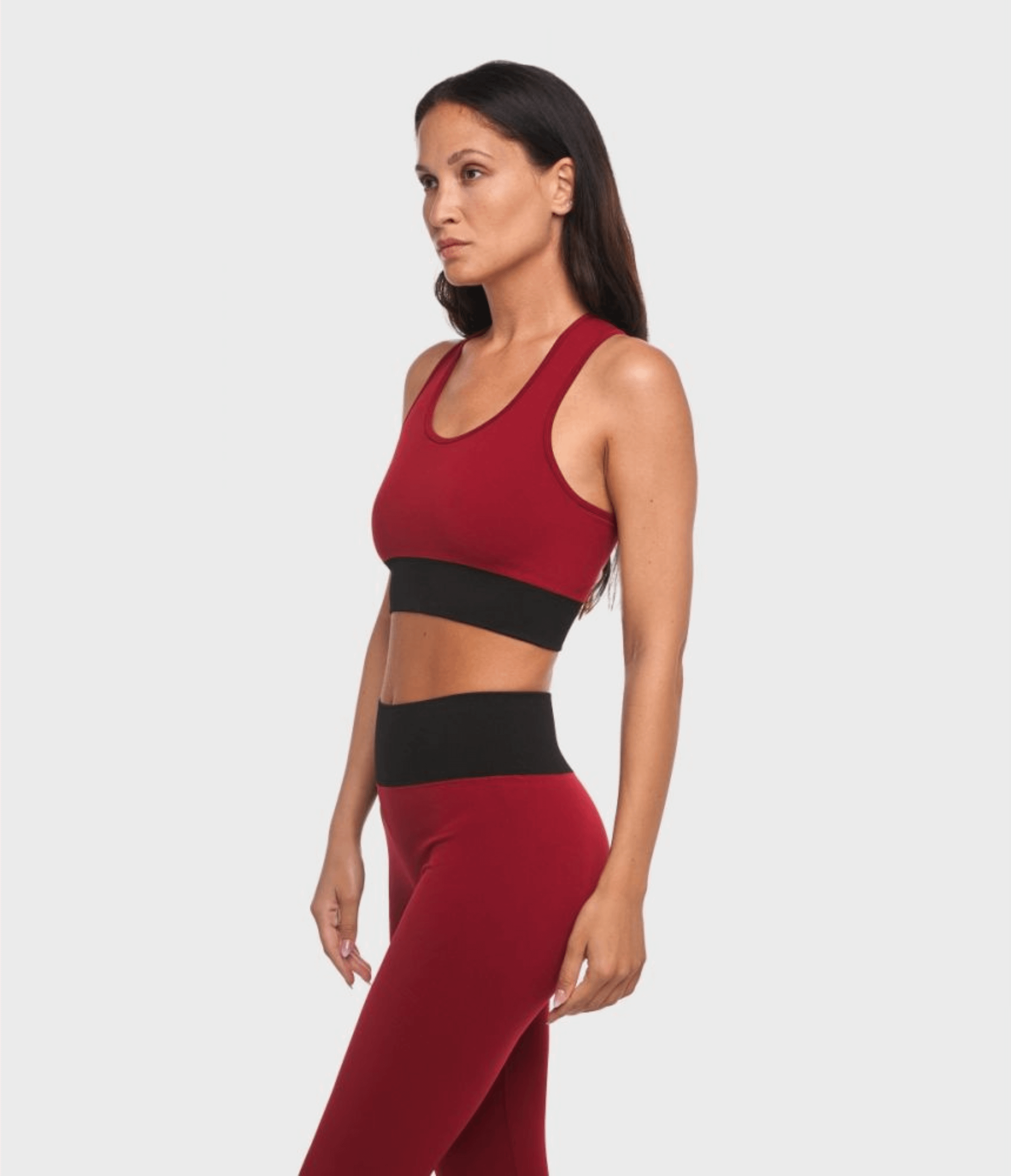 TOP SPORTIVO KAIA - BRB – RHUBARB/BLACK