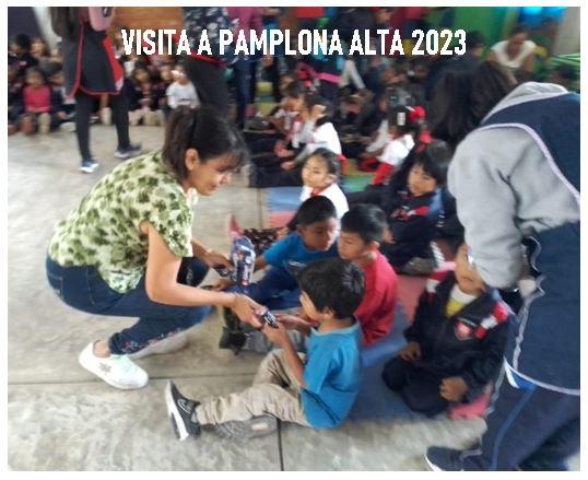 Un momento per toccare con mano  la realtà dei nostri piccoli di Pamplona Alta.