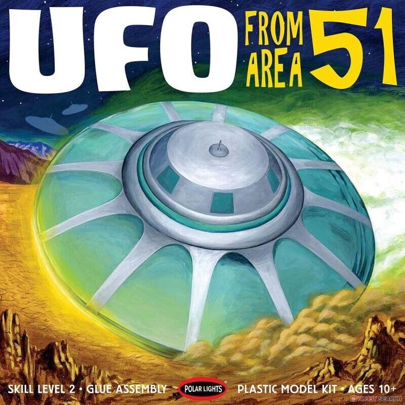 Polar Lights UFO Area 51 MODEL KIT 1:48 Scale 30 cm. FIGURE