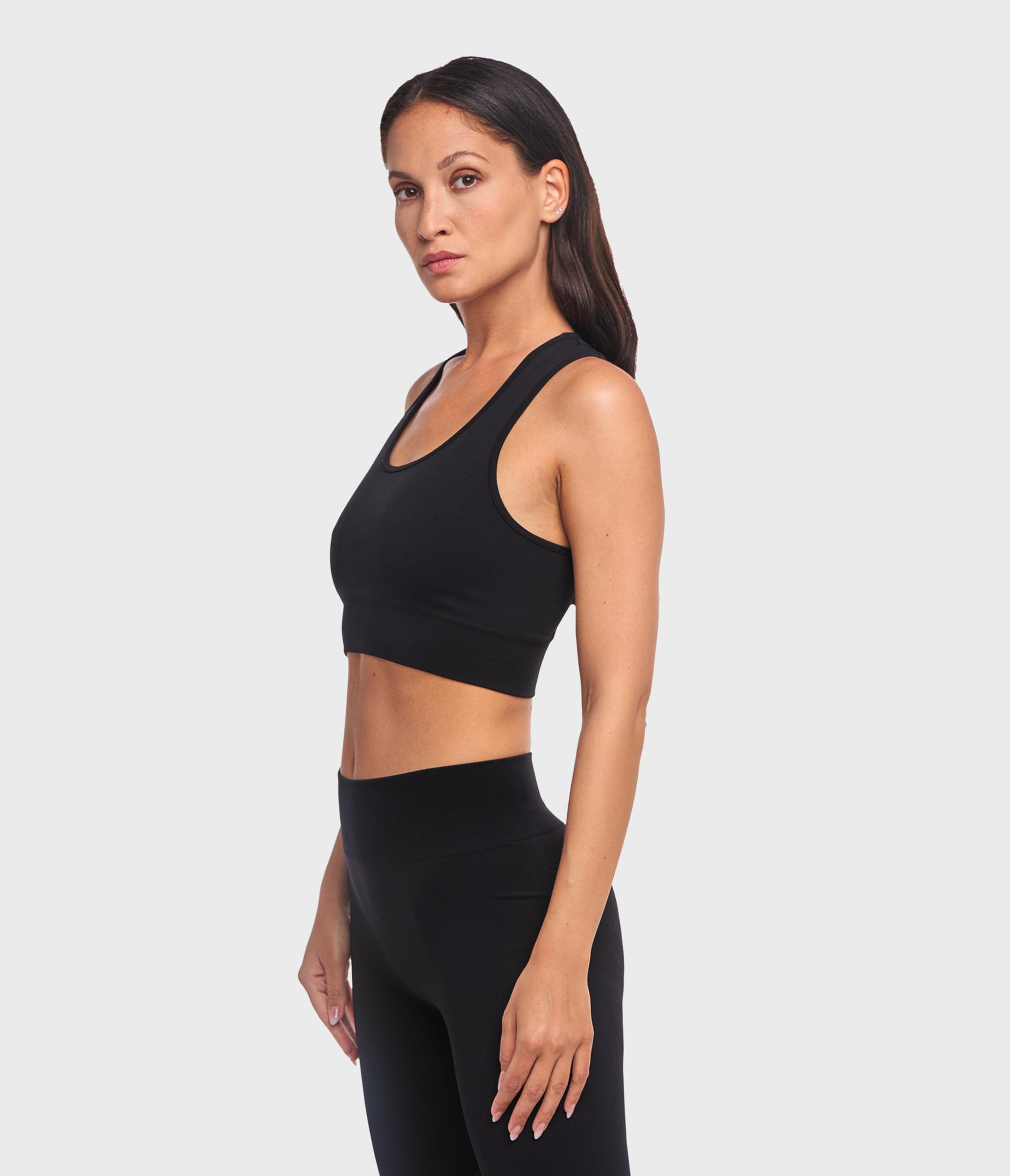 CROP TOP SPORTIVO KAIA ONE BLOCK - BLACK