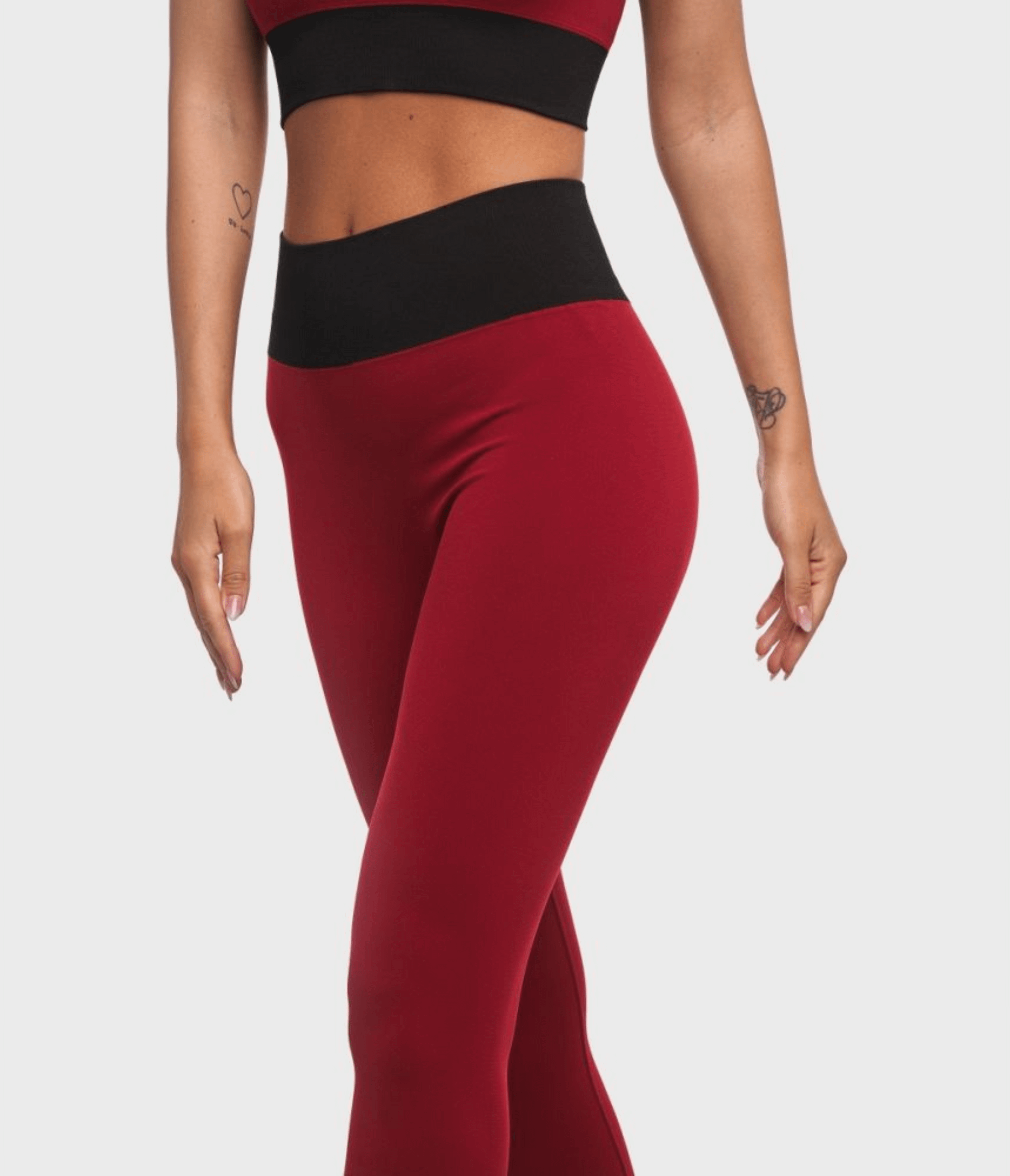 LEGGINGS SPORTIVO RIVINGTON - BRB – RHUBARB/BLACK