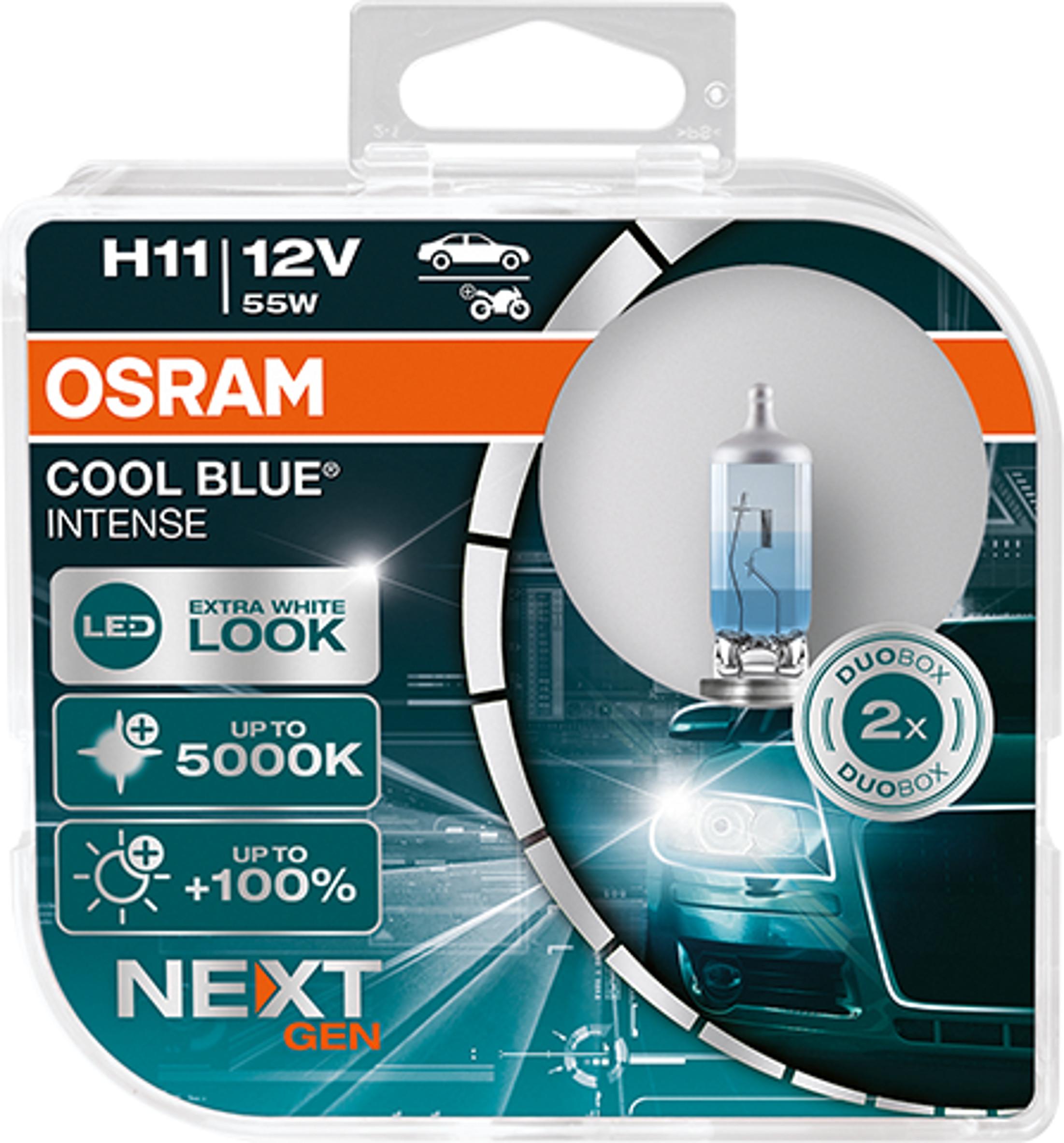 Lampade OSRAM H11 COOL BLUE® INTENSE NEXT GENERATION Duo Box