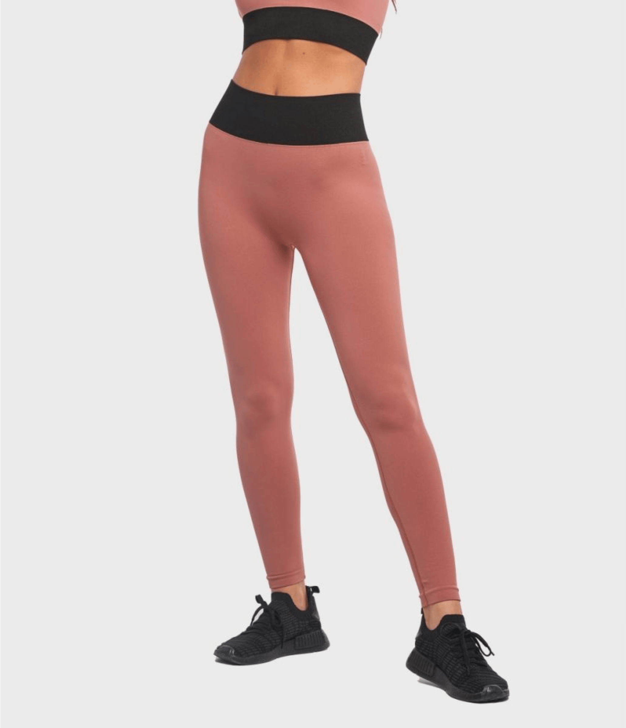 LEGGINGS SPORTIVO RIVINGTON - BRB – DESERT ROSE/BLACK