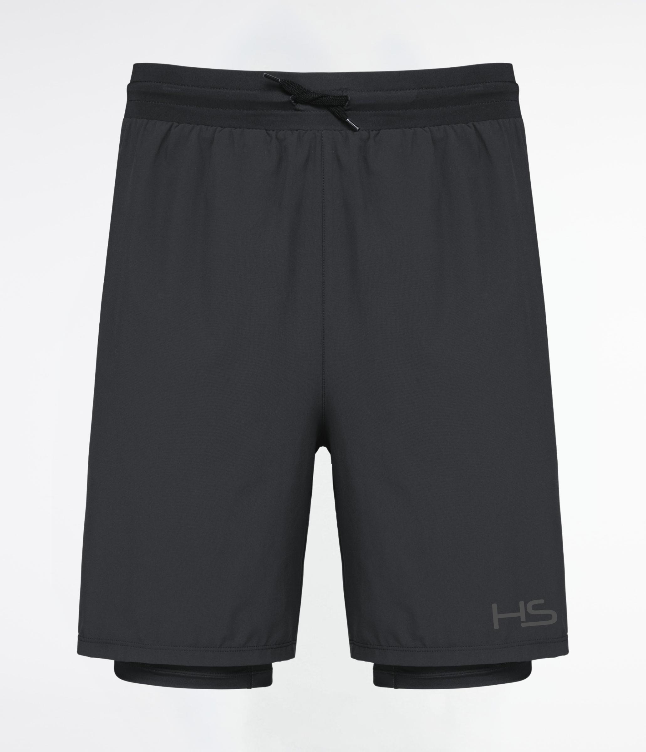 Shorts 2-in-1 con sotto pantaloncino integrato black