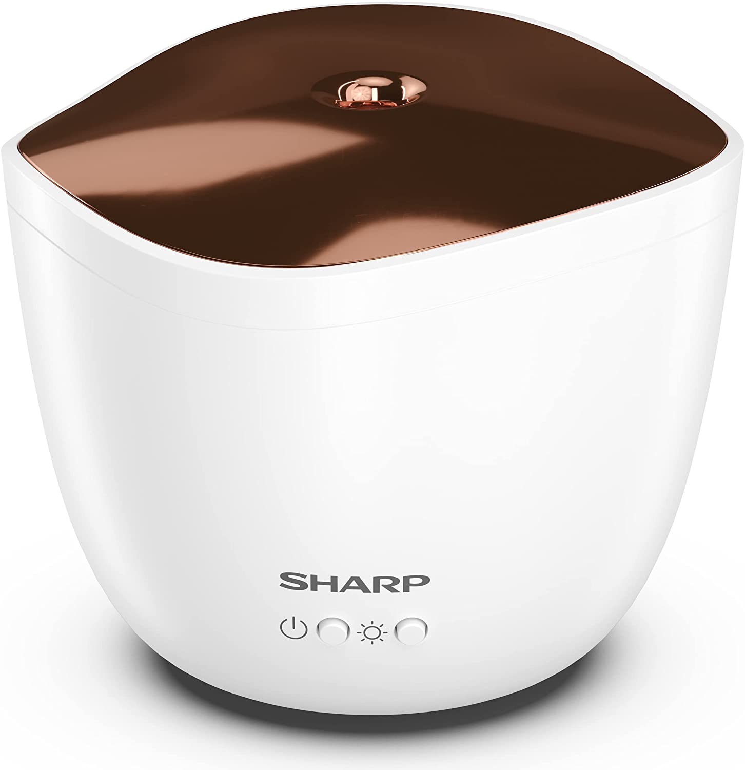 Sharp Diffusore di aromi a ultrasuoni DF-A1E-W, Illuminazione a LED, 200ml, Autospegnimento