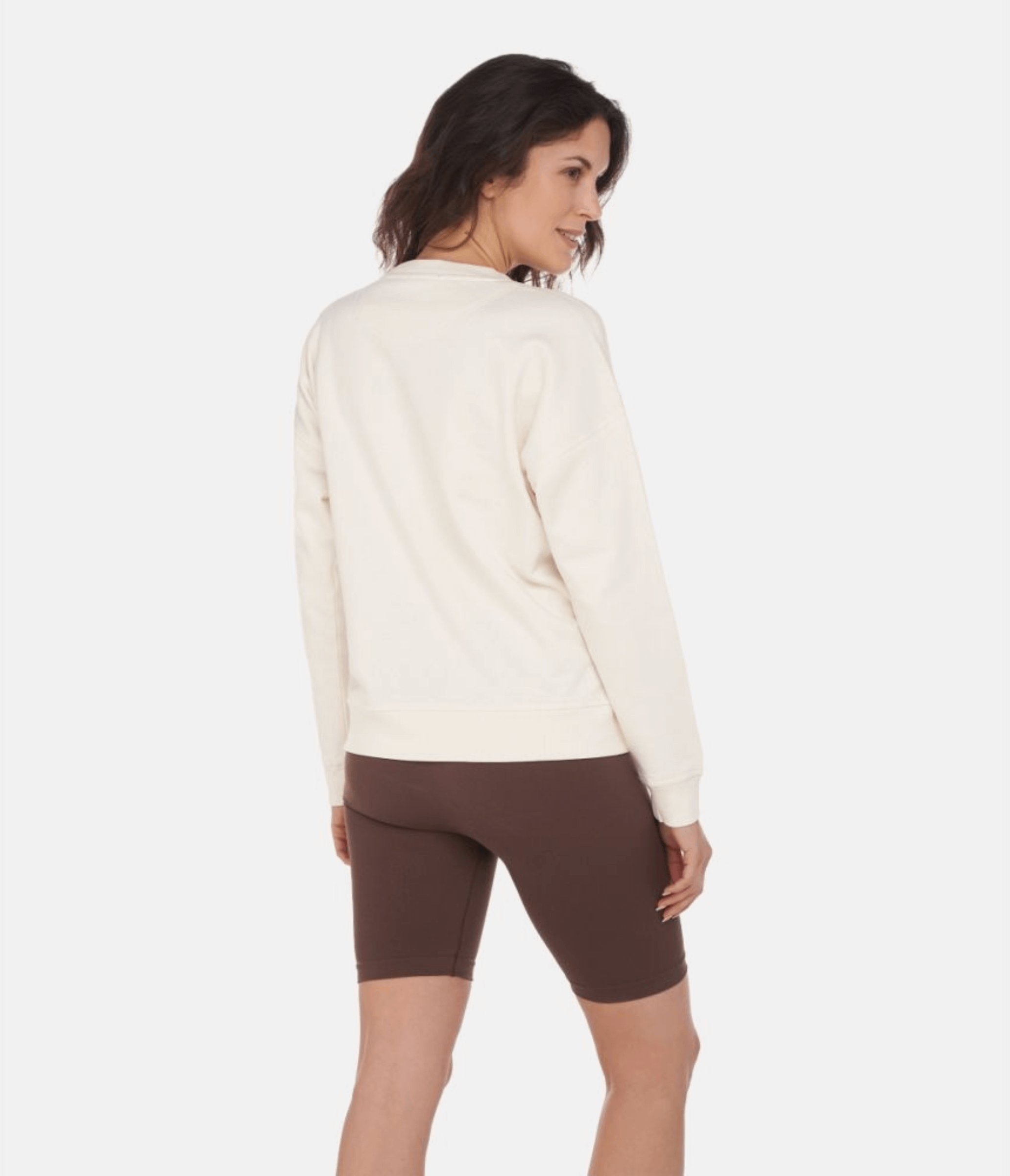 FELPA GIROCOLLO GISELLE OVERSIZE – SPORTS AND LEISURE CLUB - VANILLA