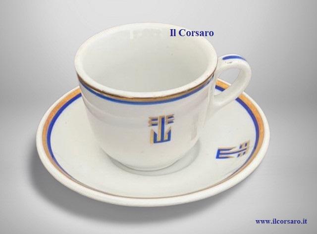 Tazzina da caffè proveniente dal Transatlantico Leonardo da Vinci Italian Line