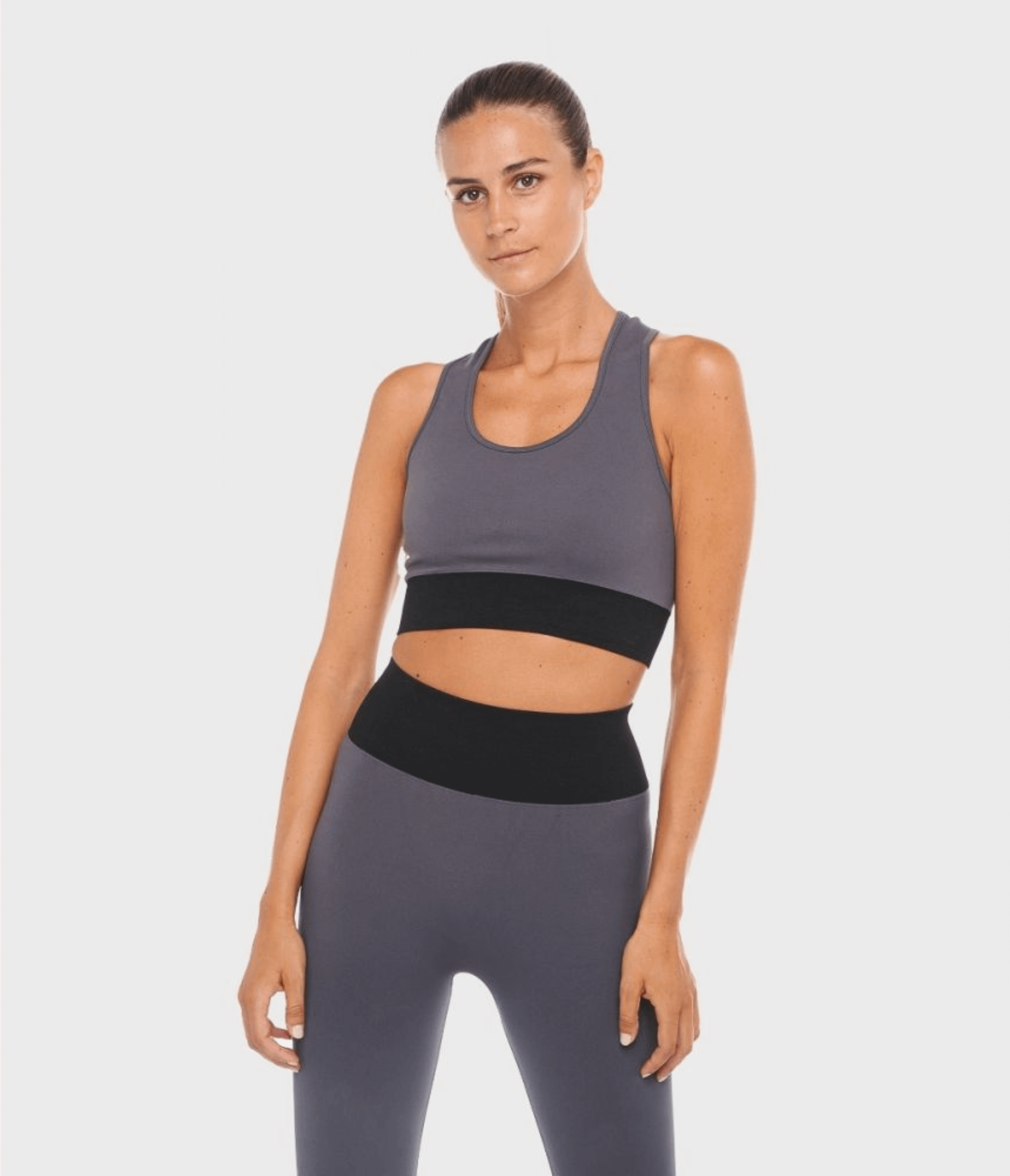 TOP SPORTIVO KAIA - BRB – GRAPHITE/BLACK