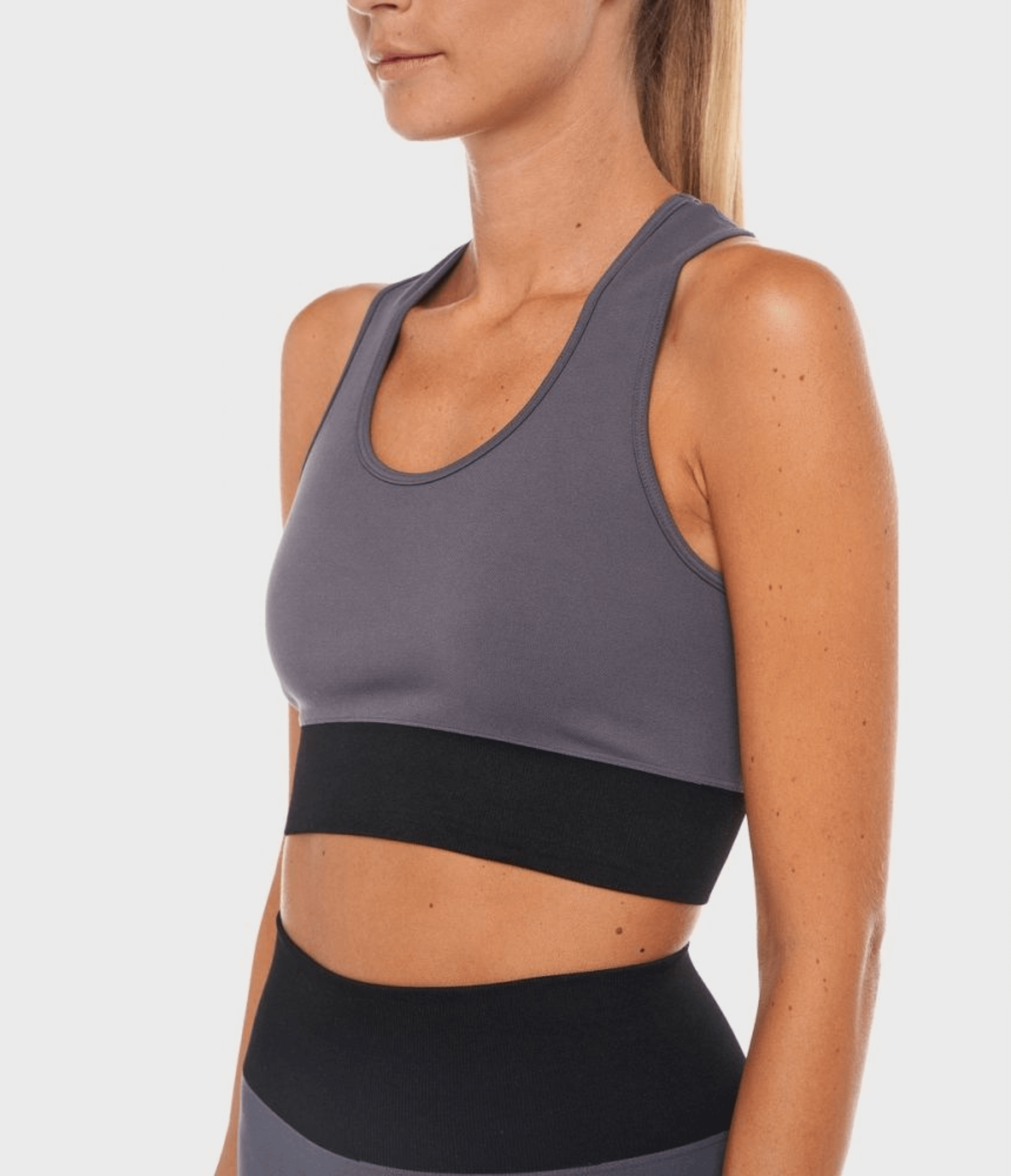 TOP SPORTIVO KAIA - BRB – GRAPHITE/BLACK