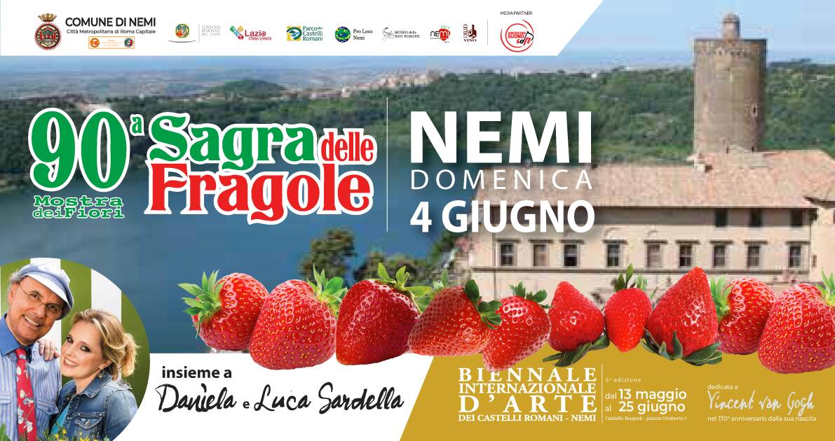 June 4th: The 90th Edition of the Sagra delle Fragole in Nemi