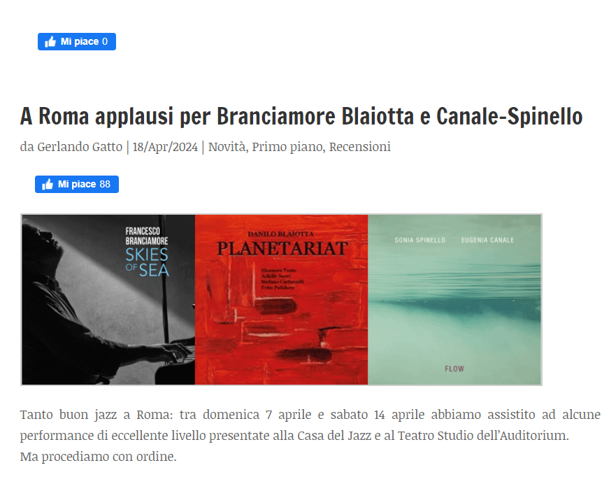 Danilo Blaiotta PLANETARIAT - Concert Review