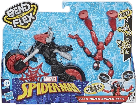 Spiderman Bend and flex , moto con personaggio.
