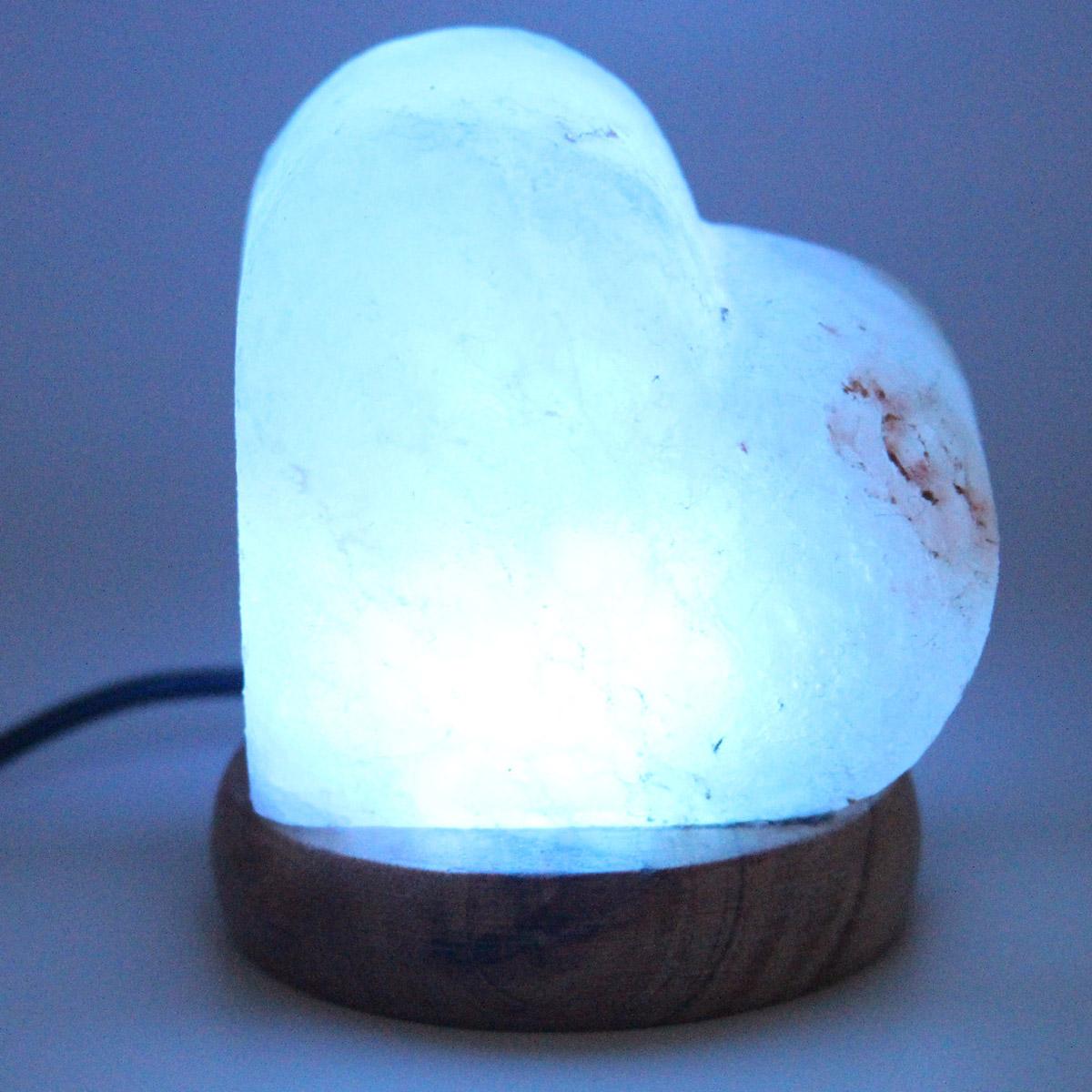 Lampada di Sale dell’Himalaya Cuore USB