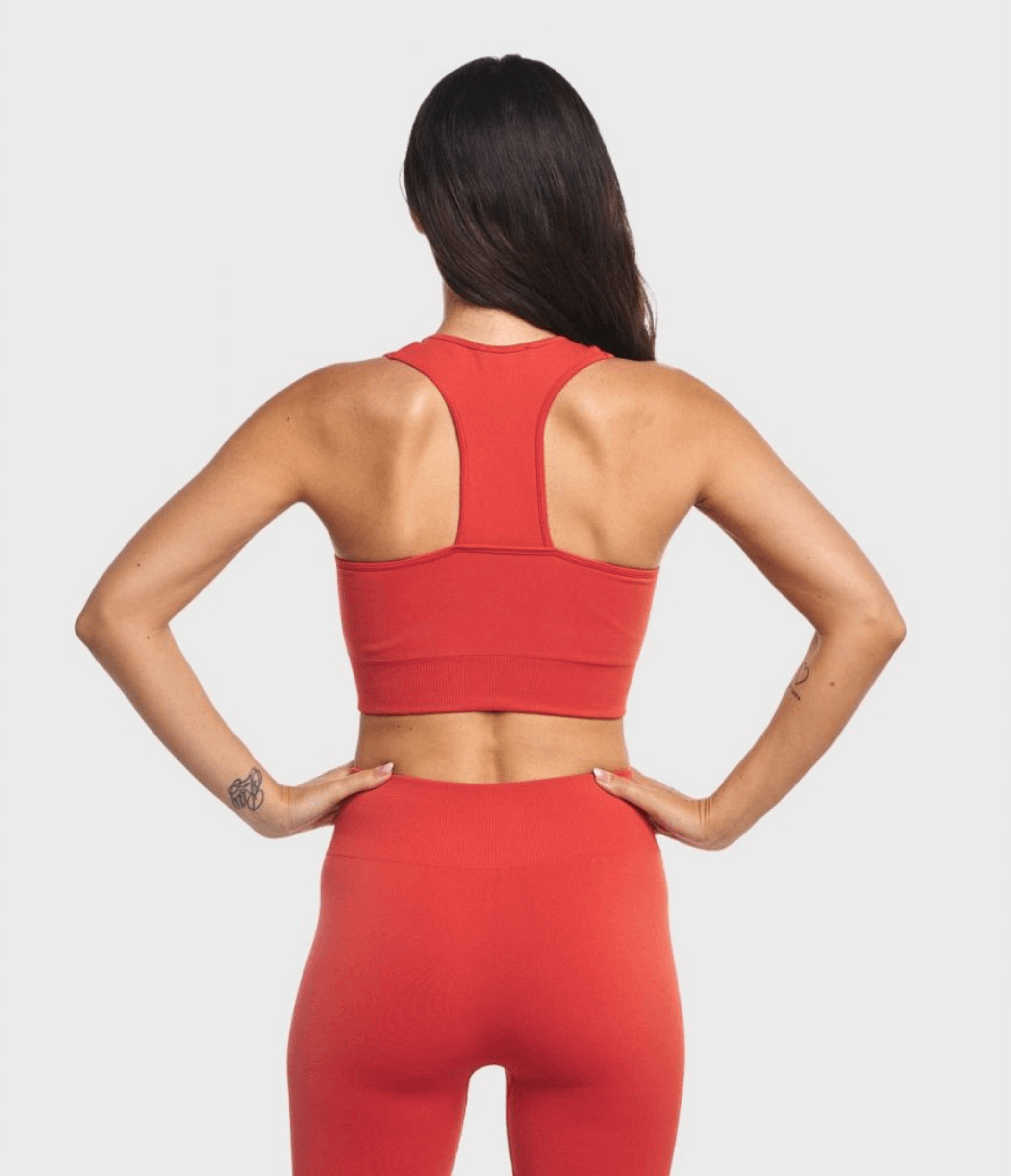 CROP TOP SPORTIVO KAIA ONE BLOCK - CHILI