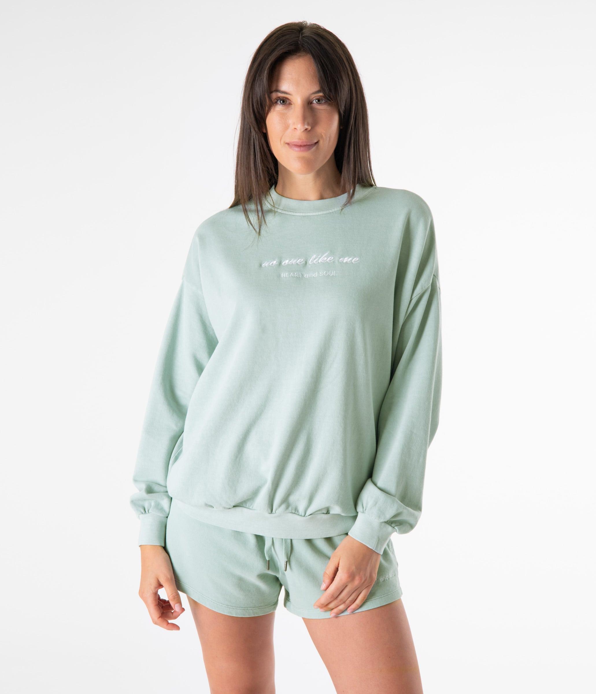 FELPA GIROCOLLO MIA OVERSIZE - JADE